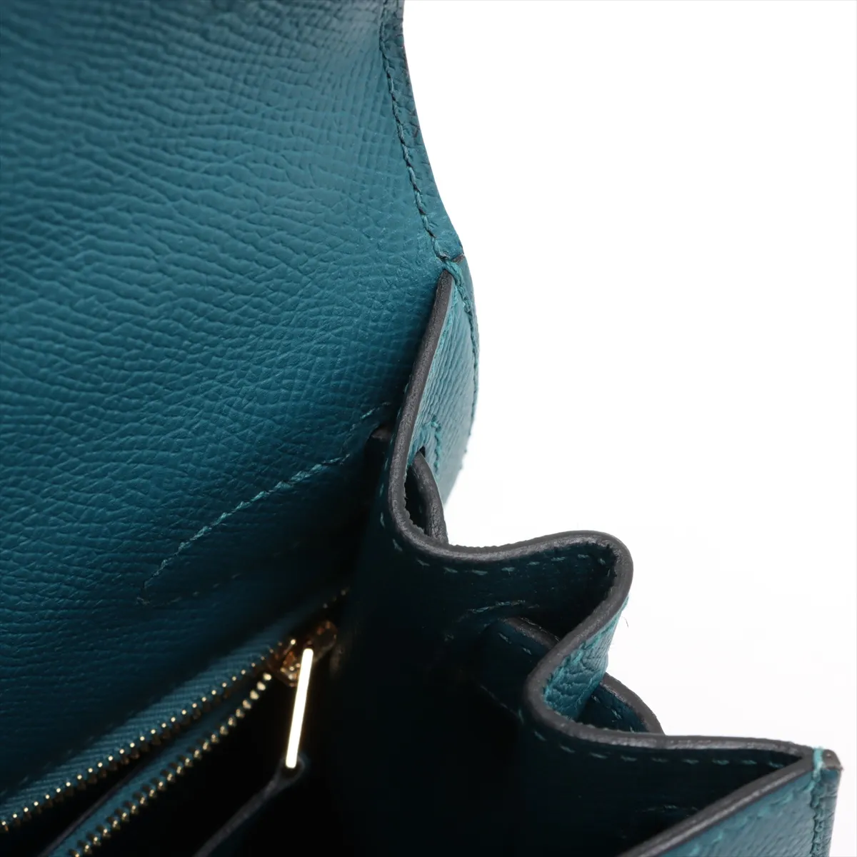[Individually wrapped] Hermes Kelly 28 Serie Vaux Epson Vert Bosfort Gold hardware D:2019 — view 14