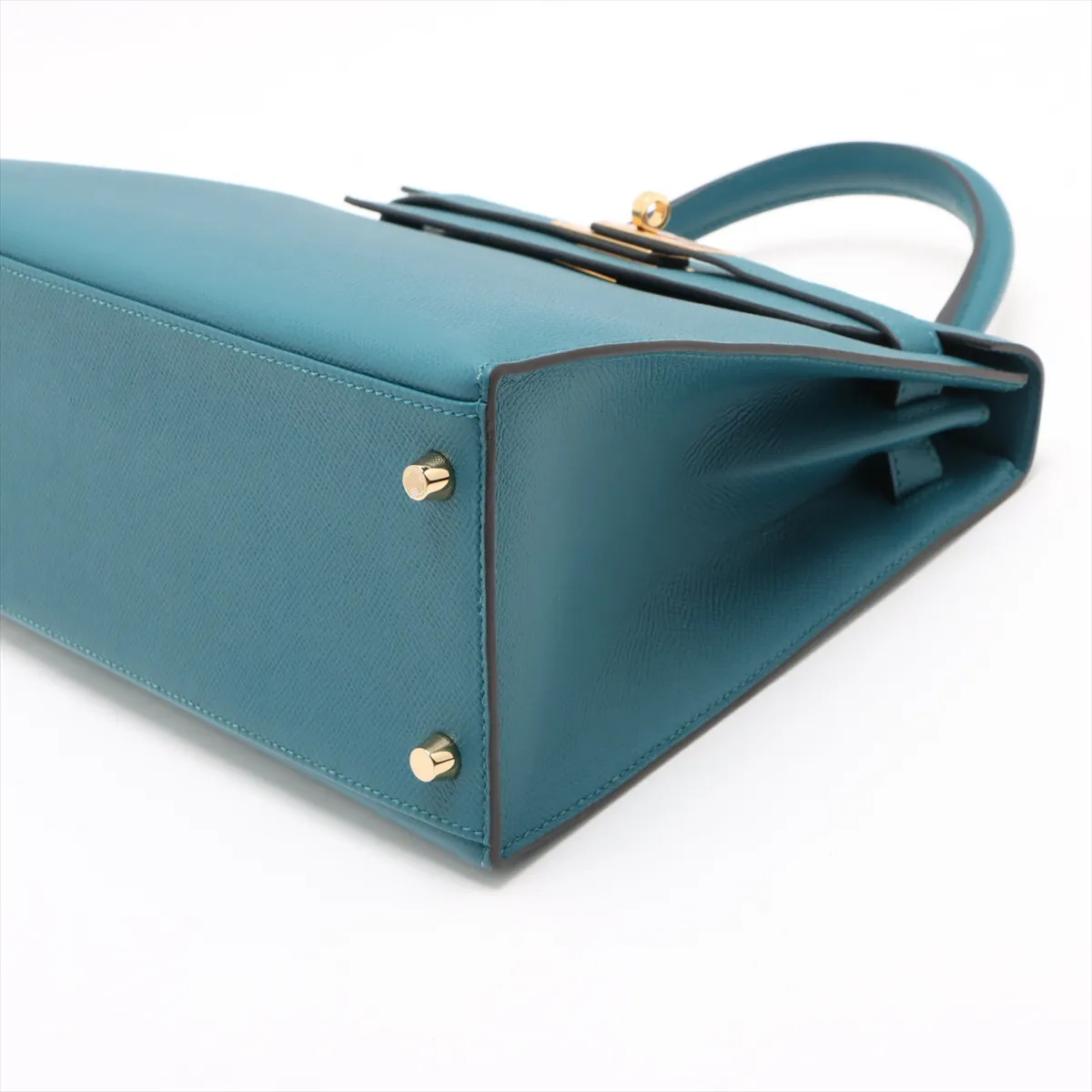 [Individually wrapped] Hermes Kelly 28 Serie Vaux Epson Vert Bosfort Gold hardware D:2019 — view 3