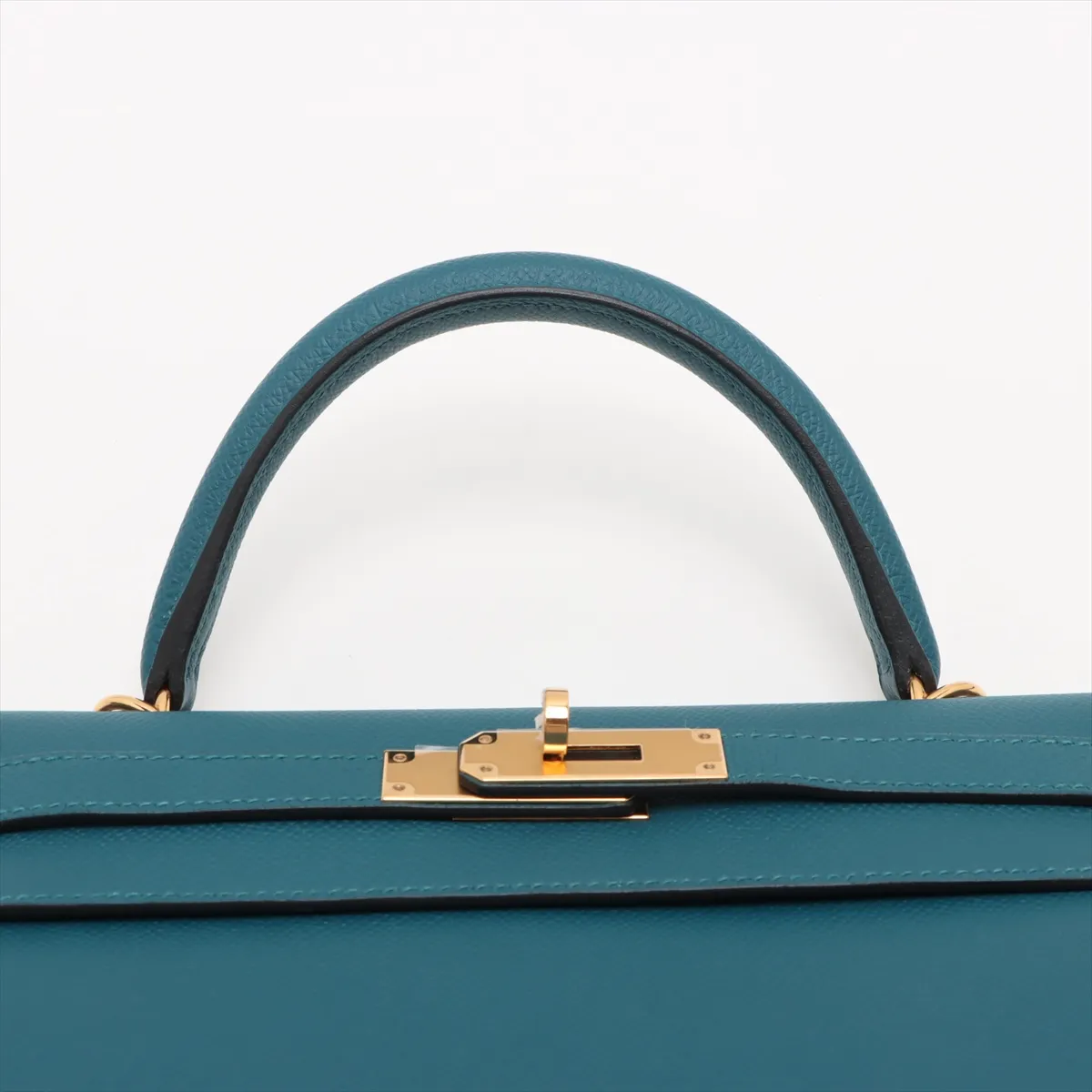 [Individually wrapped] Hermes Kelly 28 Serie Vaux Epson Vert Bosfort Gold hardware D:2019 — view 6