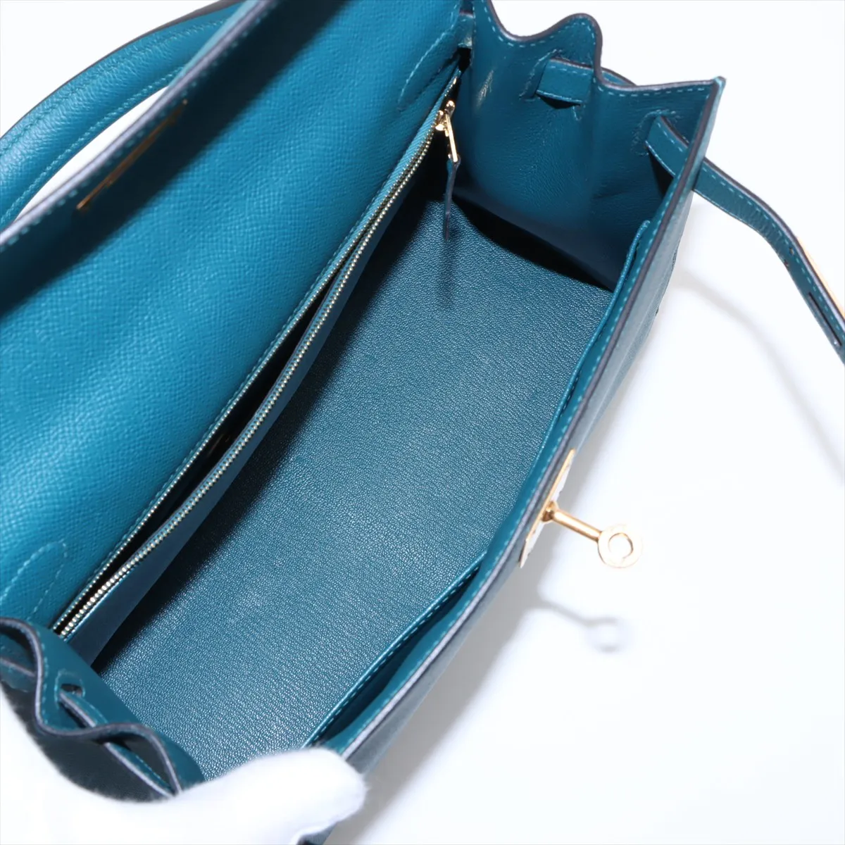 [Individually wrapped] Hermes Kelly 28 Serie Vaux Epson Vert Bosfort Gold hardware D:2019 — view 8