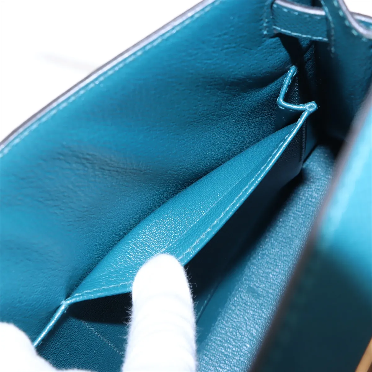 [Individually wrapped] Hermes Kelly 28 Serie Vaux Epson Vert Bosfort Gold hardware D:2019 — view 10