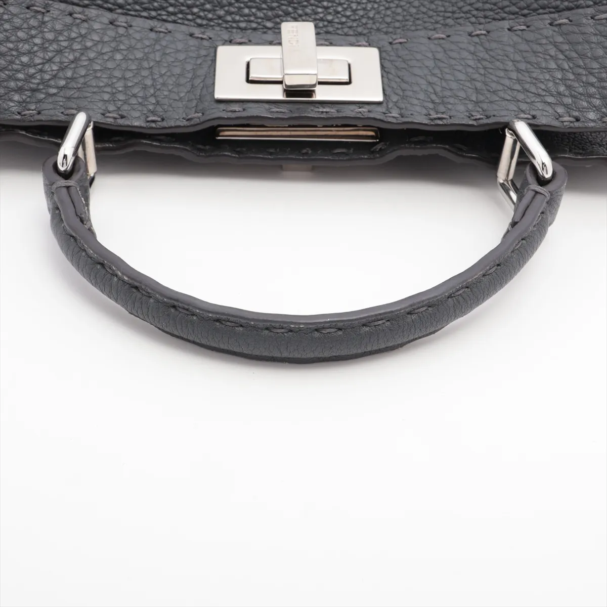 Selleria Peekaboo ICYU Small Leather 2WAY Handbag Gray 8BN327 — view 5