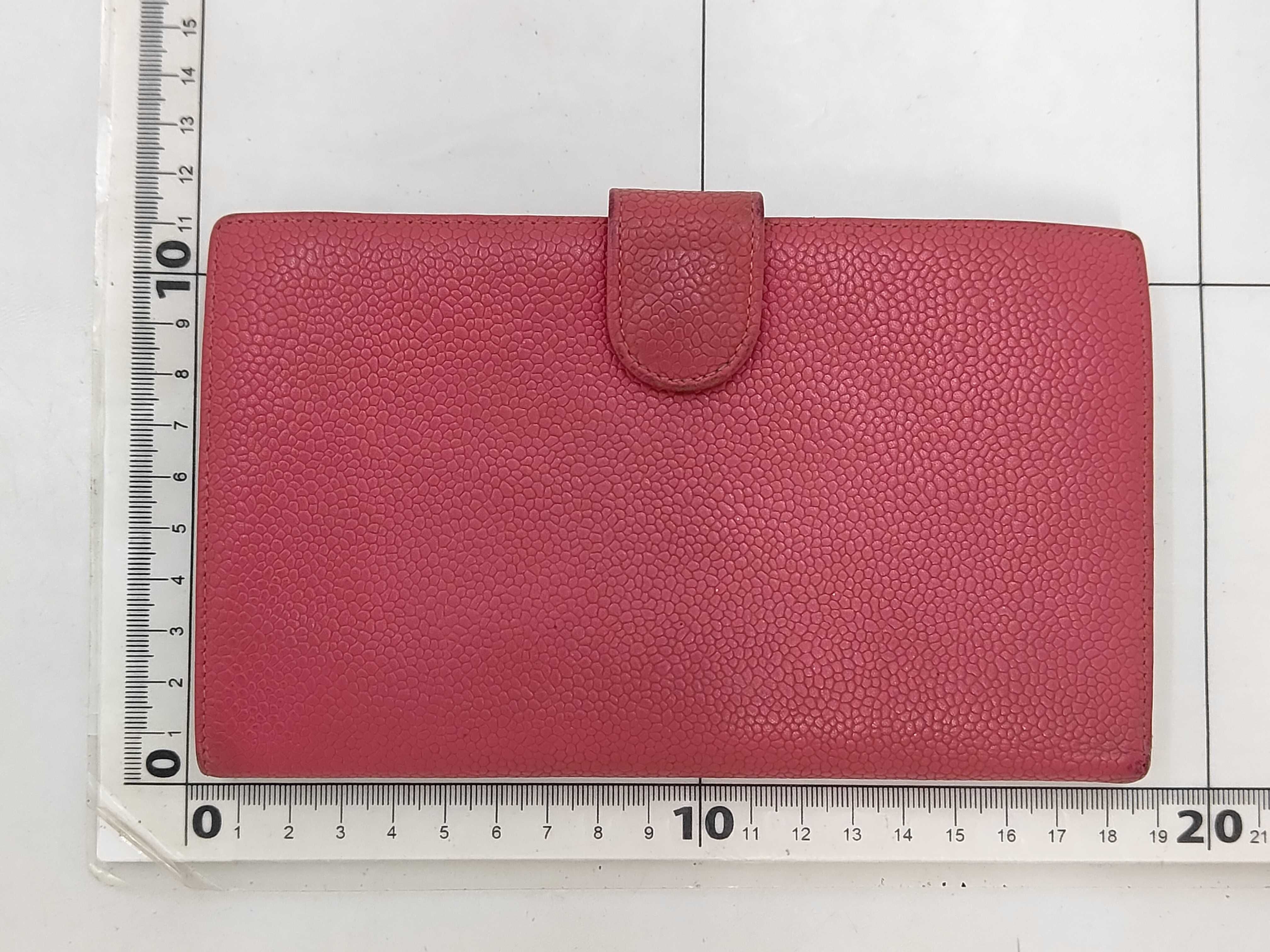 bi-fold long wallet, pink, serial number 4 — view 2