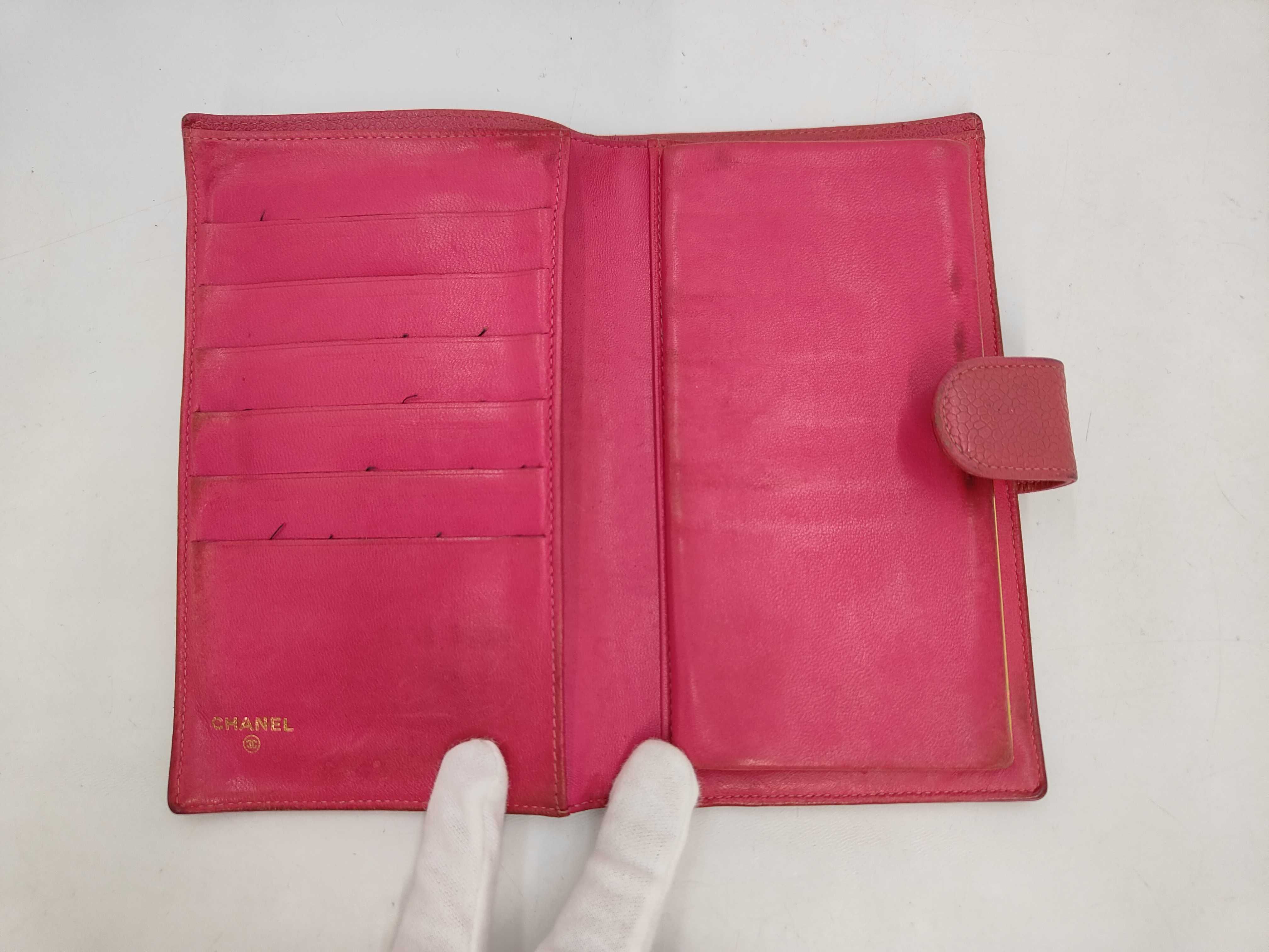 bi-fold long wallet, pink, serial number 4 — view 4