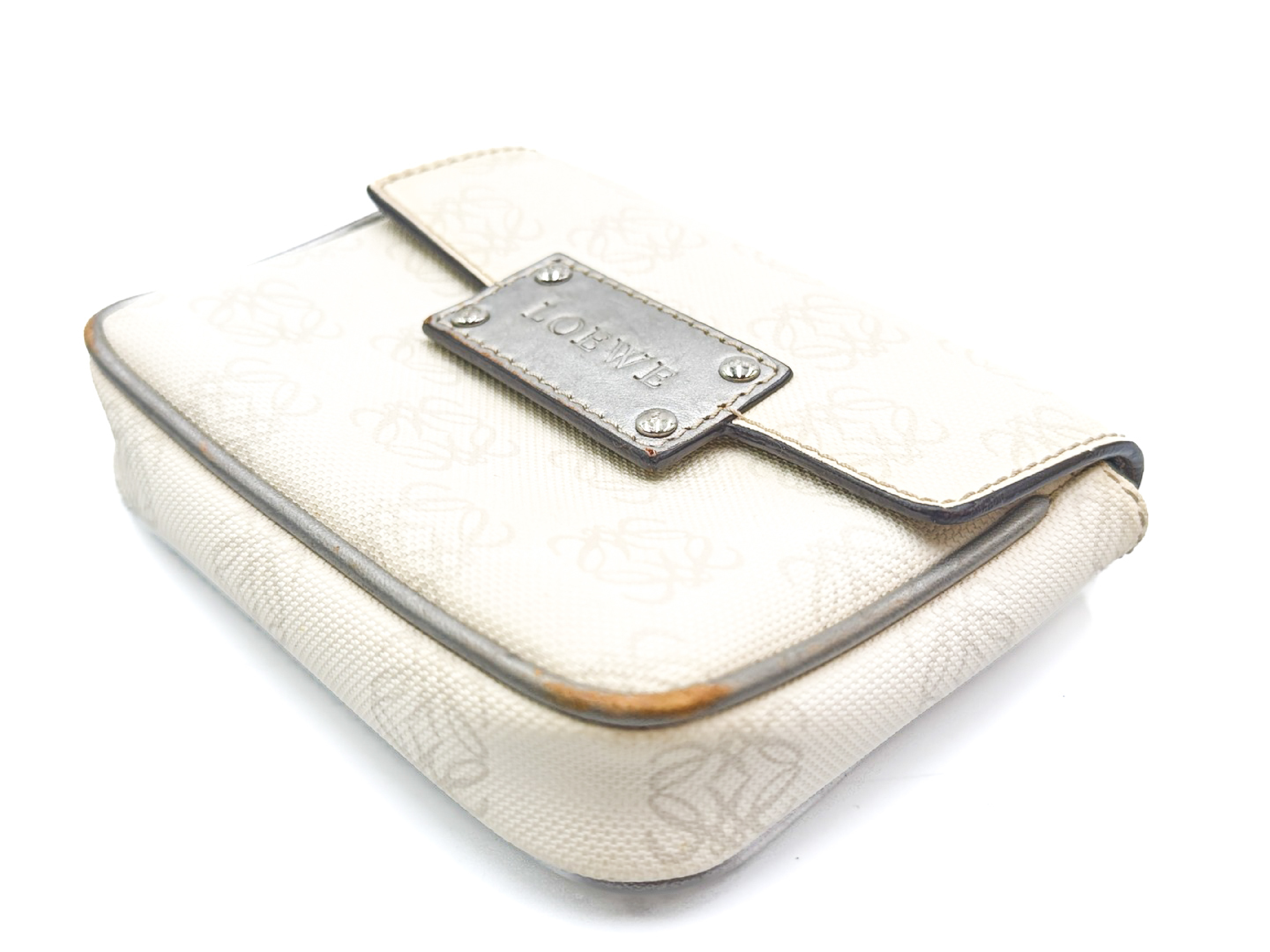 Anagram Leather Pouch Bag — view 7