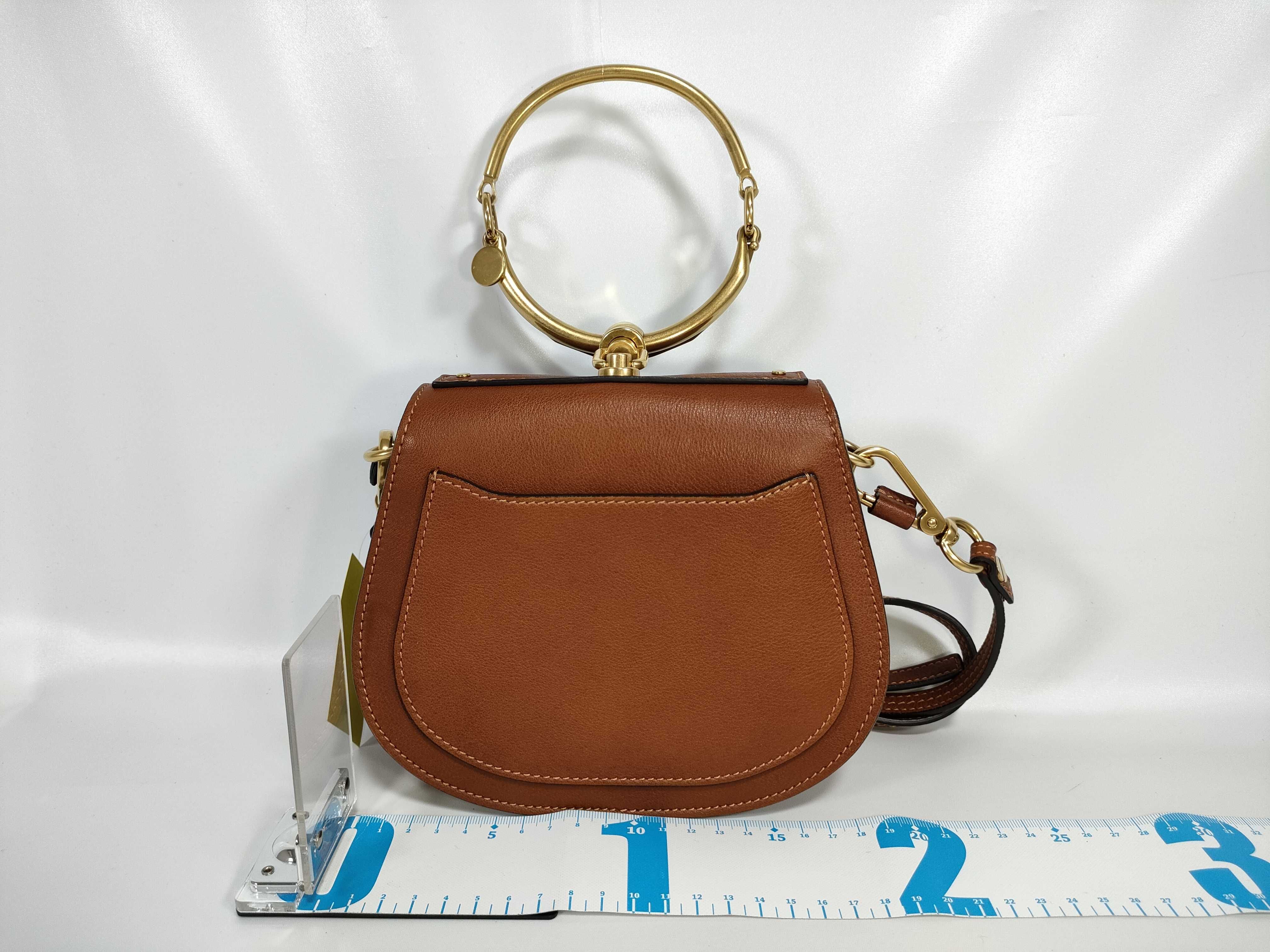 leather shoulder bag, brown. — view 2