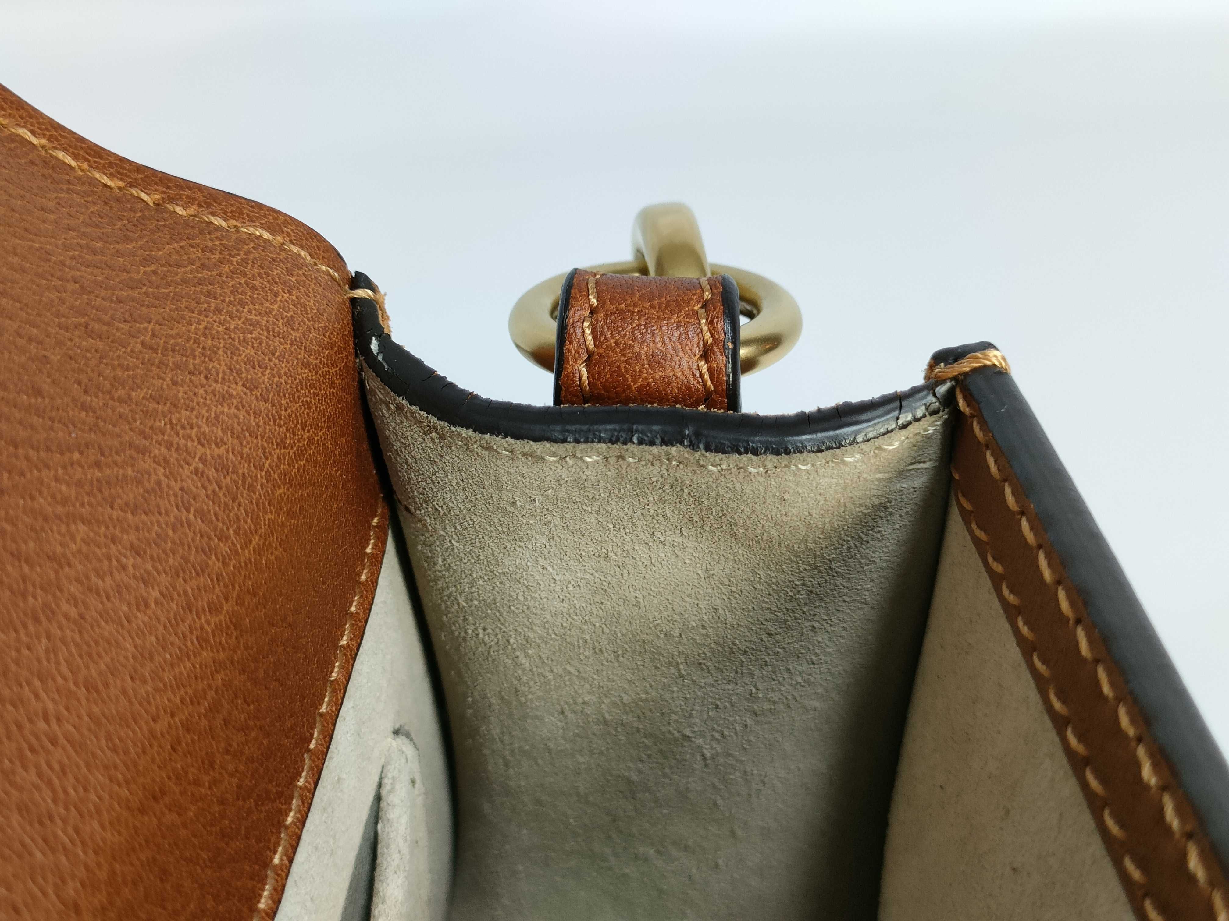 leather shoulder bag, brown. — view 11