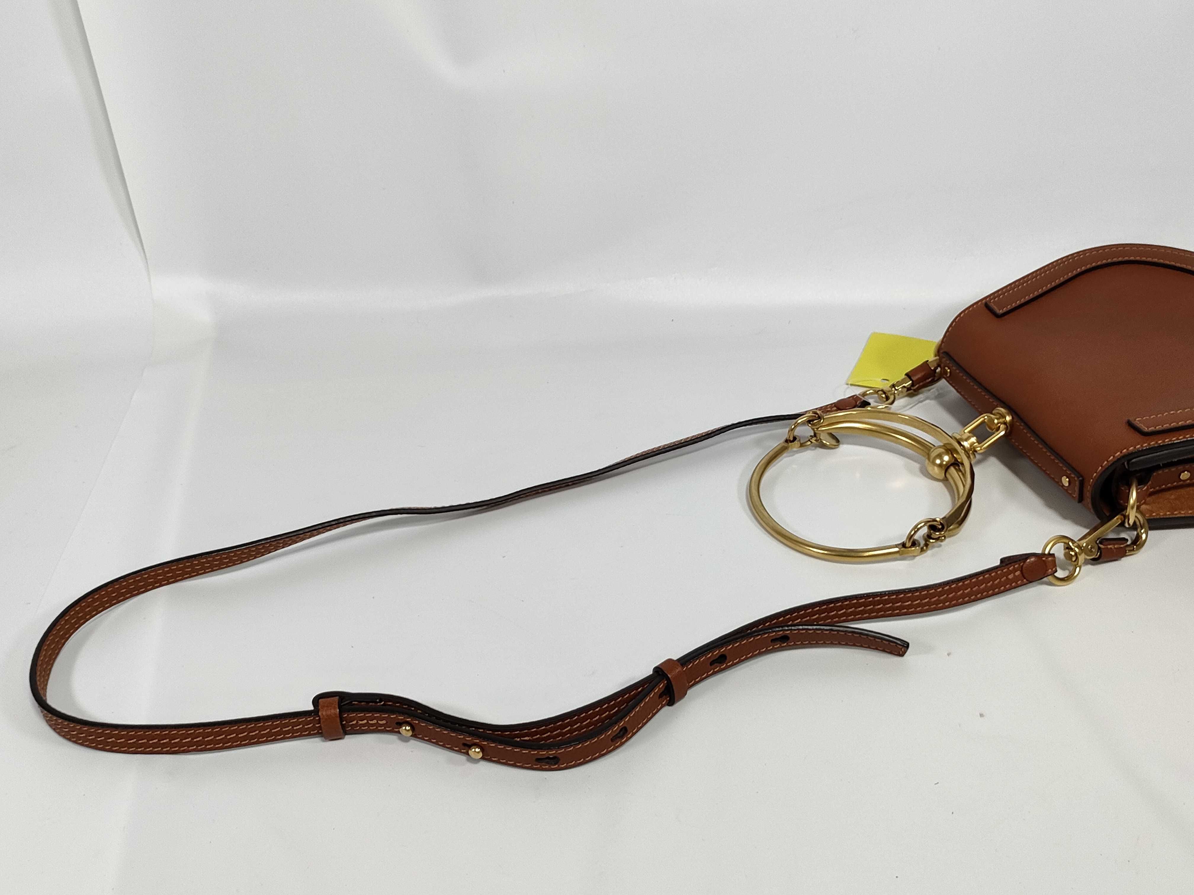 leather shoulder bag, brown. — view 4