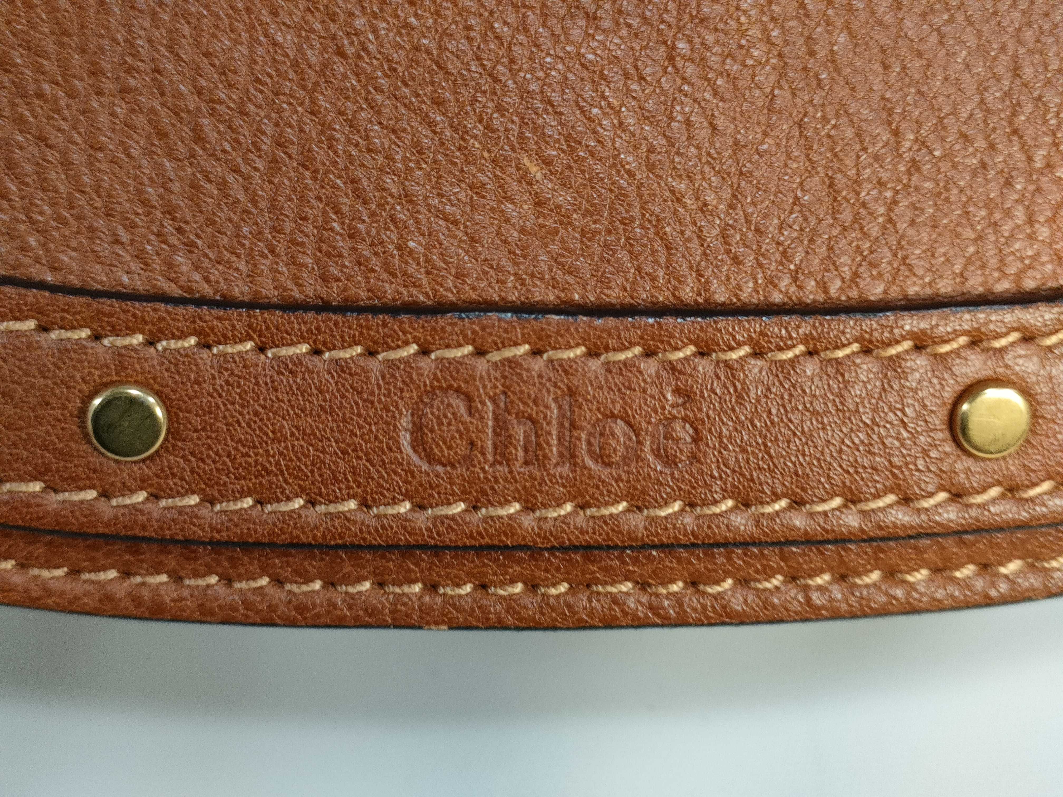 leather shoulder bag, brown. — view 9