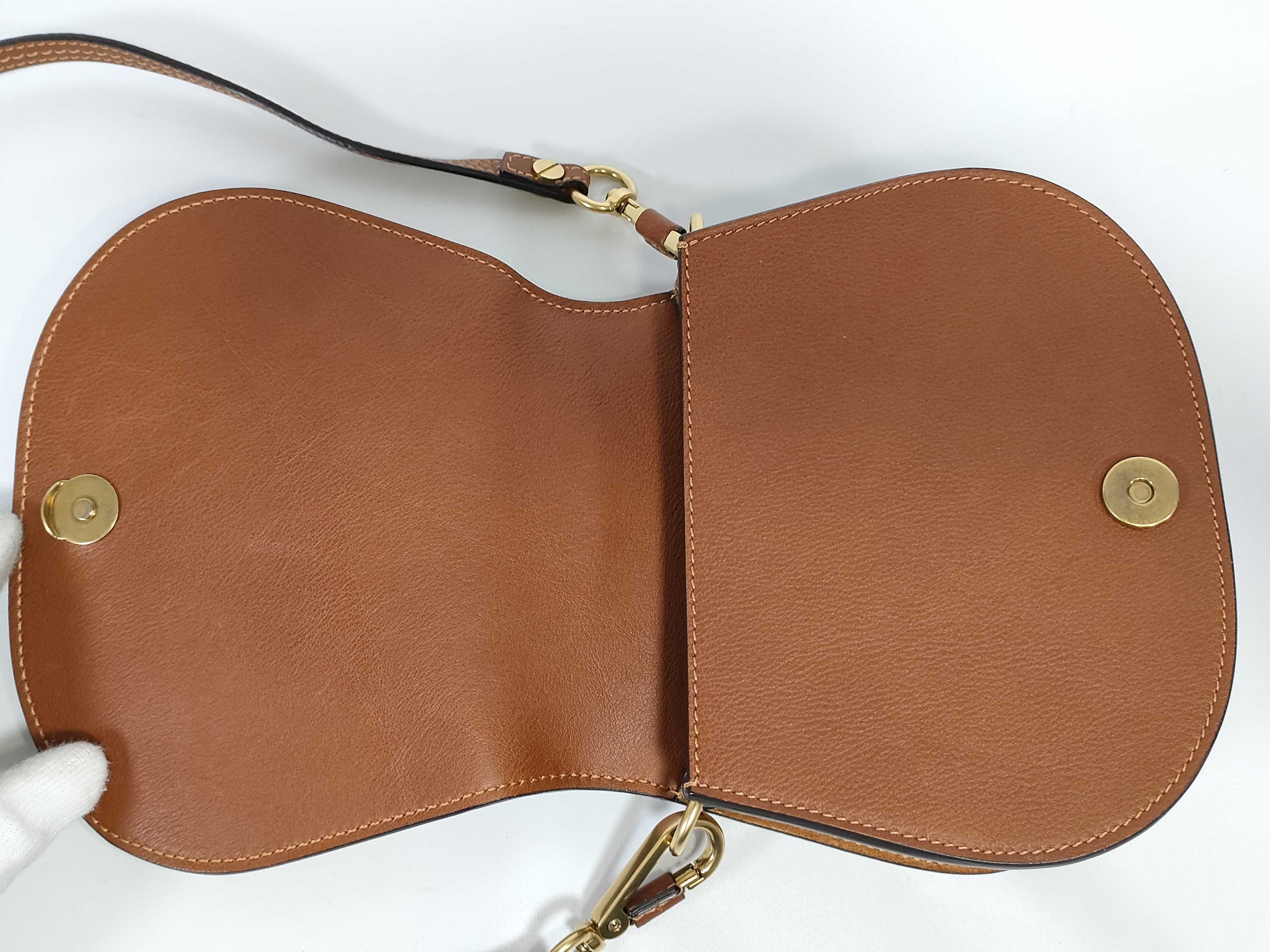 leather shoulder bag, brown. — view 10