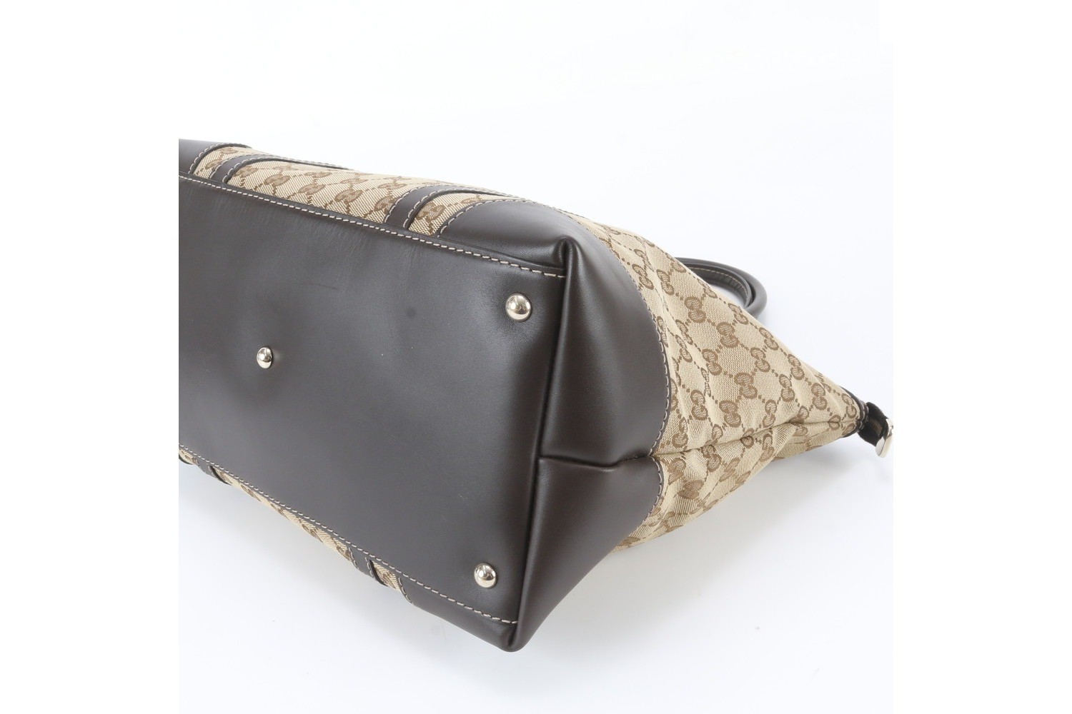 GG Canvas Lovely Heart 257068 Leather Tote Bag — view 4