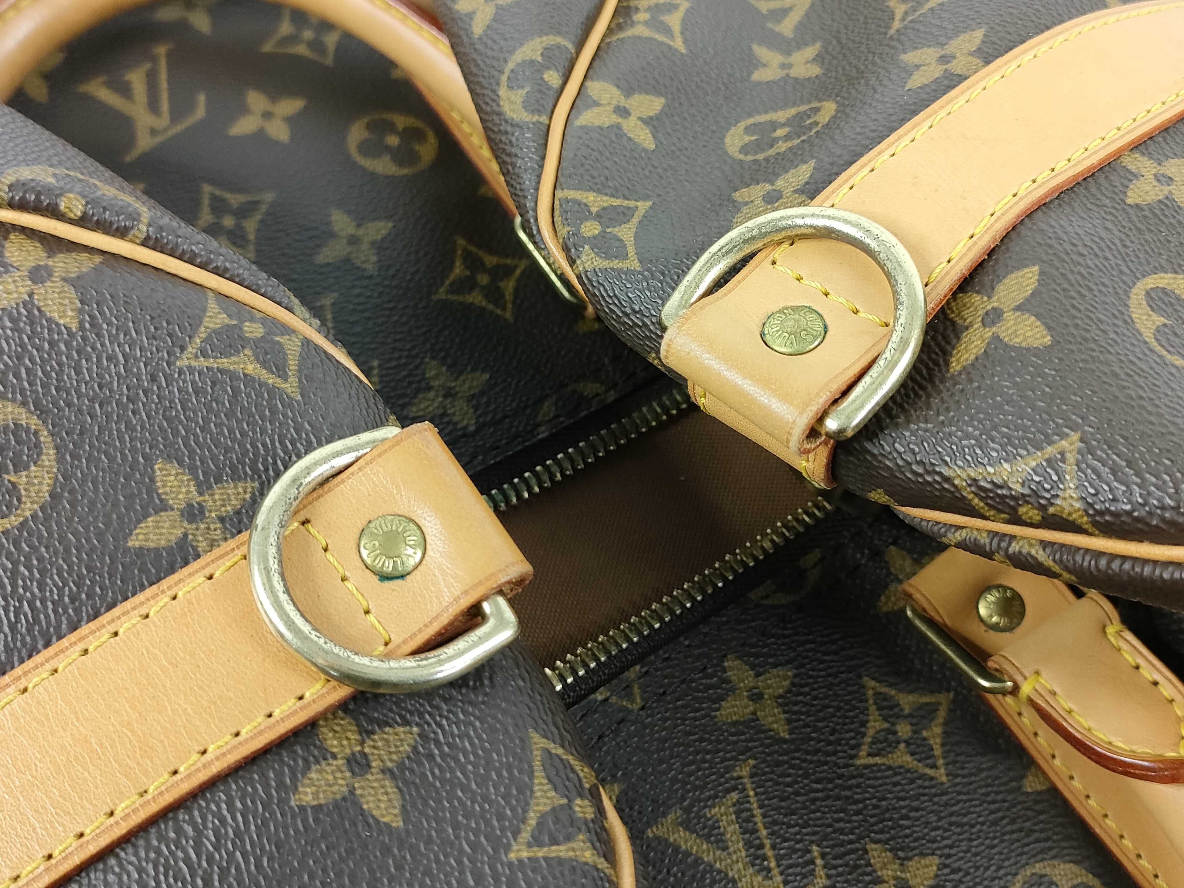 Monogram Keepall Bandoulière 55 M41414 FL1010 Brown Boston Bag — view 13