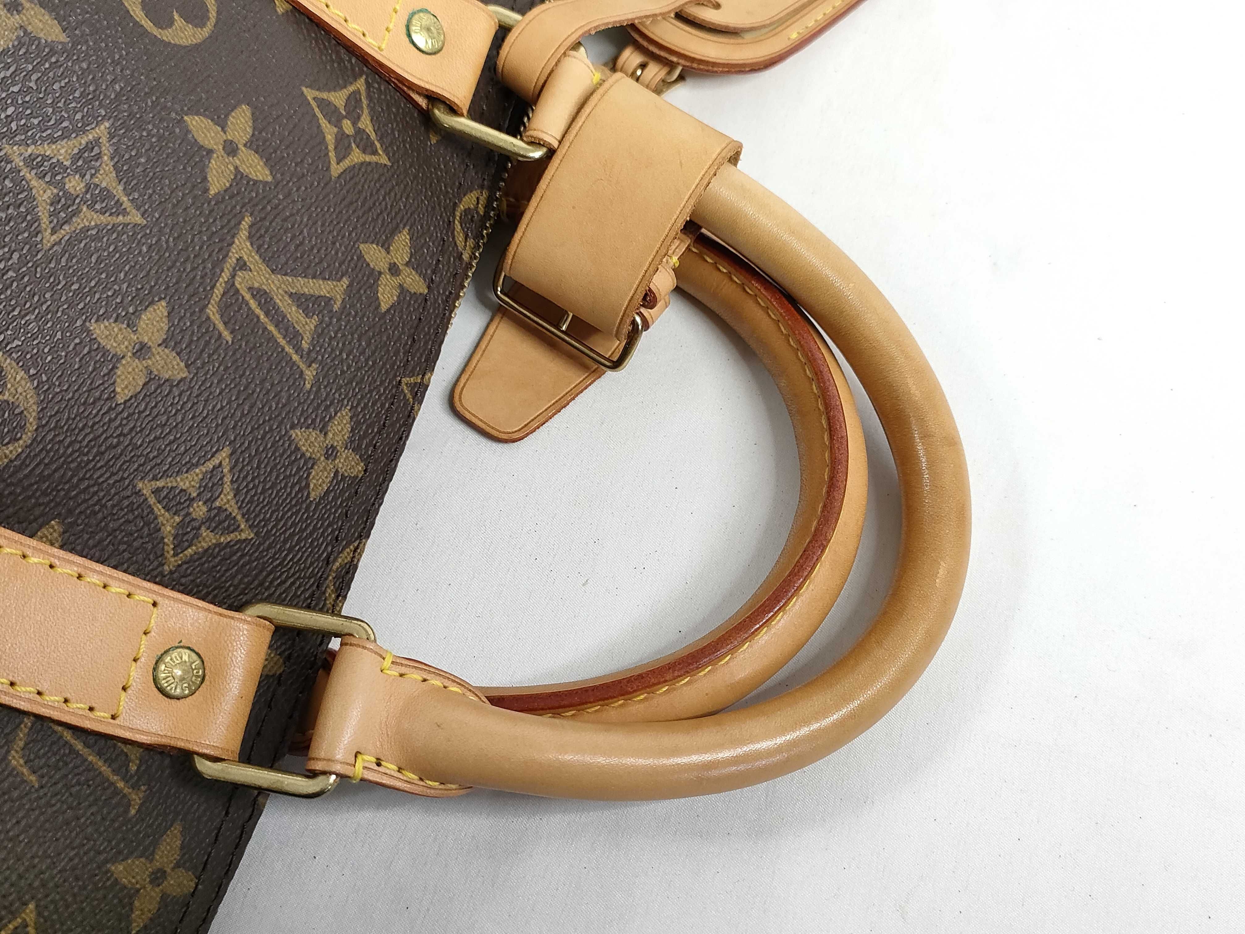 Monogram Keepall Bandoulière 55 M41414 FL1010 Brown Boston Bag — view 3