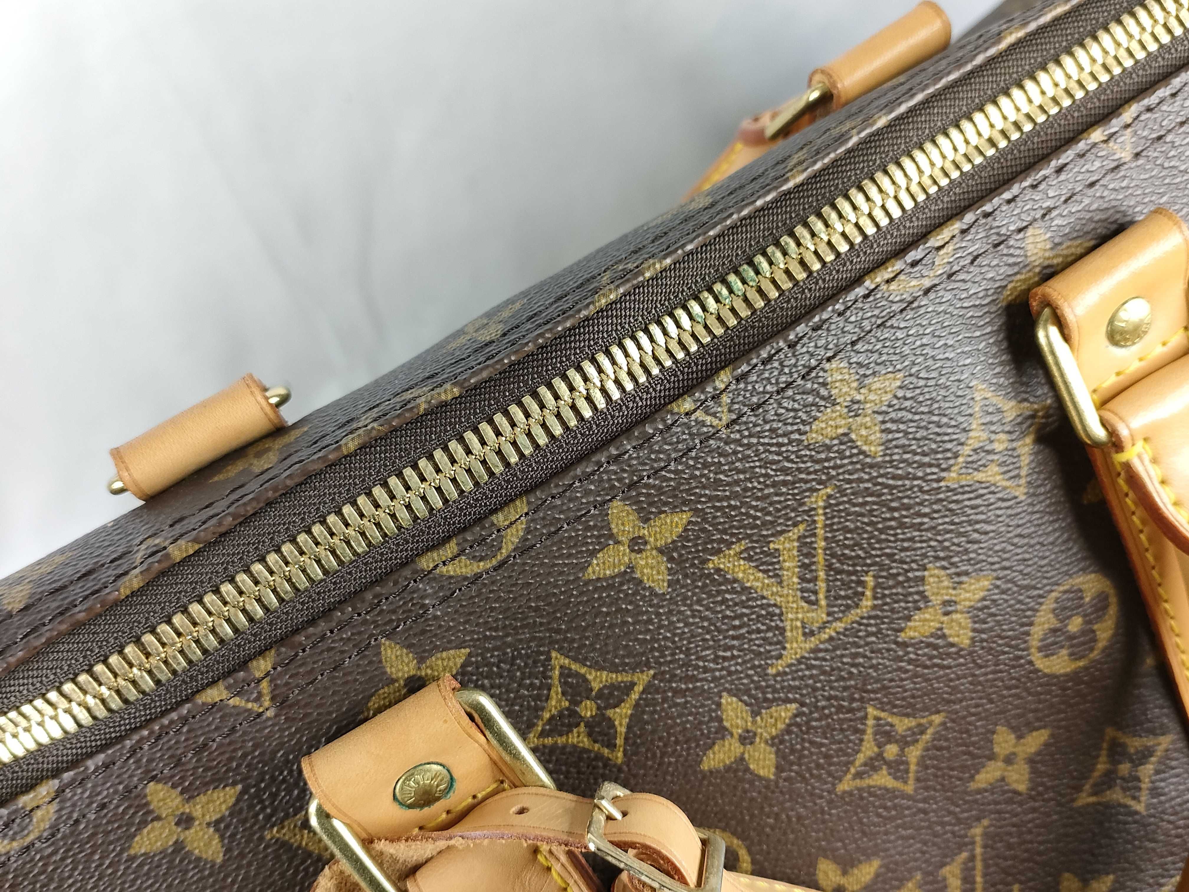 Monogram Keepall Bandoulière 55 M41414 FL1010 Brown Boston Bag — view 9
