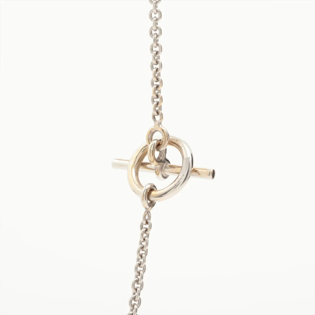 Echapet Necklace 750(WG) 6.5g 79151 Faint engraving, Hallmark struck twice, Plating — view 3