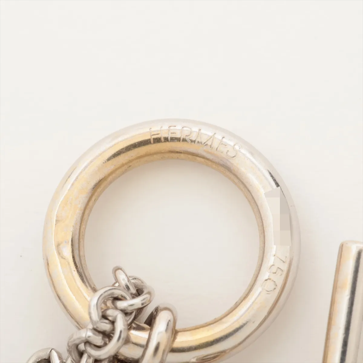 Echapet Necklace 750(WG) 6.5g 79151 Faint engraving, Hallmark struck twice, Plating — view 4
