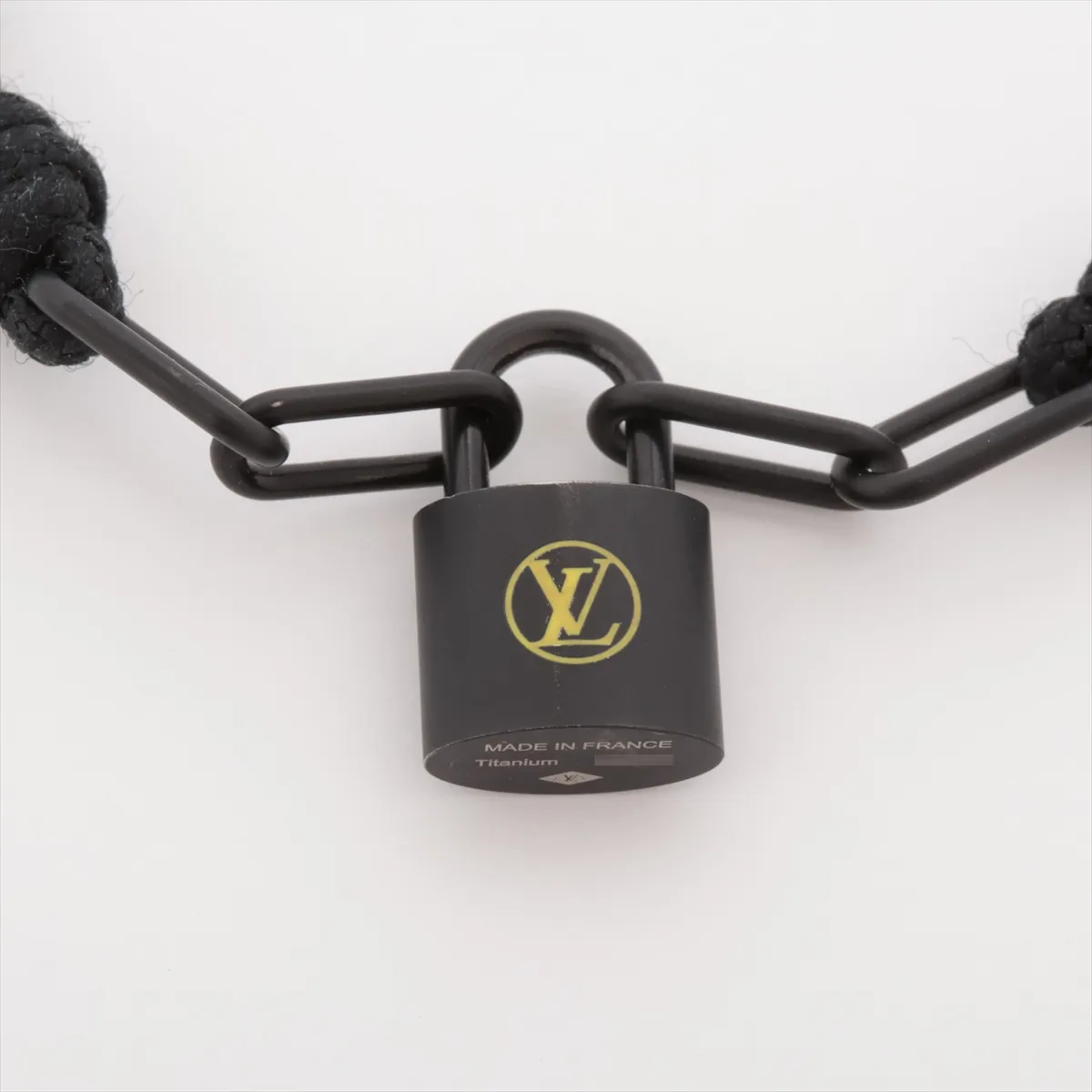 Q05270 Lockit Virgil Abloh E83162 Bracelet Titanium x Fabric Black — view 3