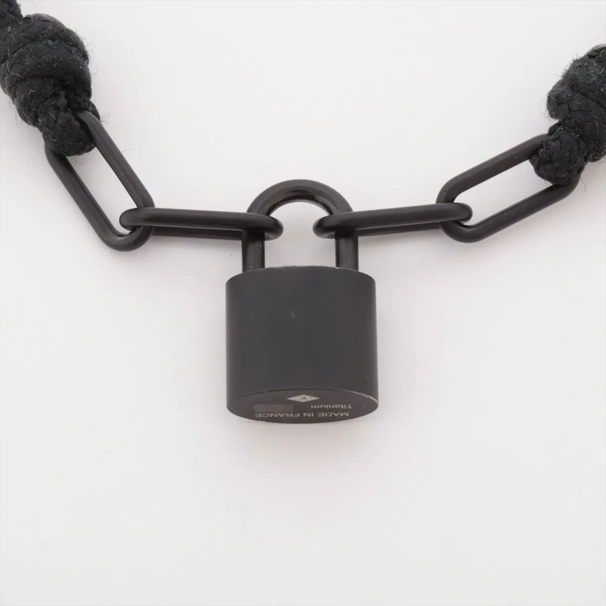 Q05270 Lockit Virgil Abloh E83162 Bracelet Titanium x Fabric Black — view 4