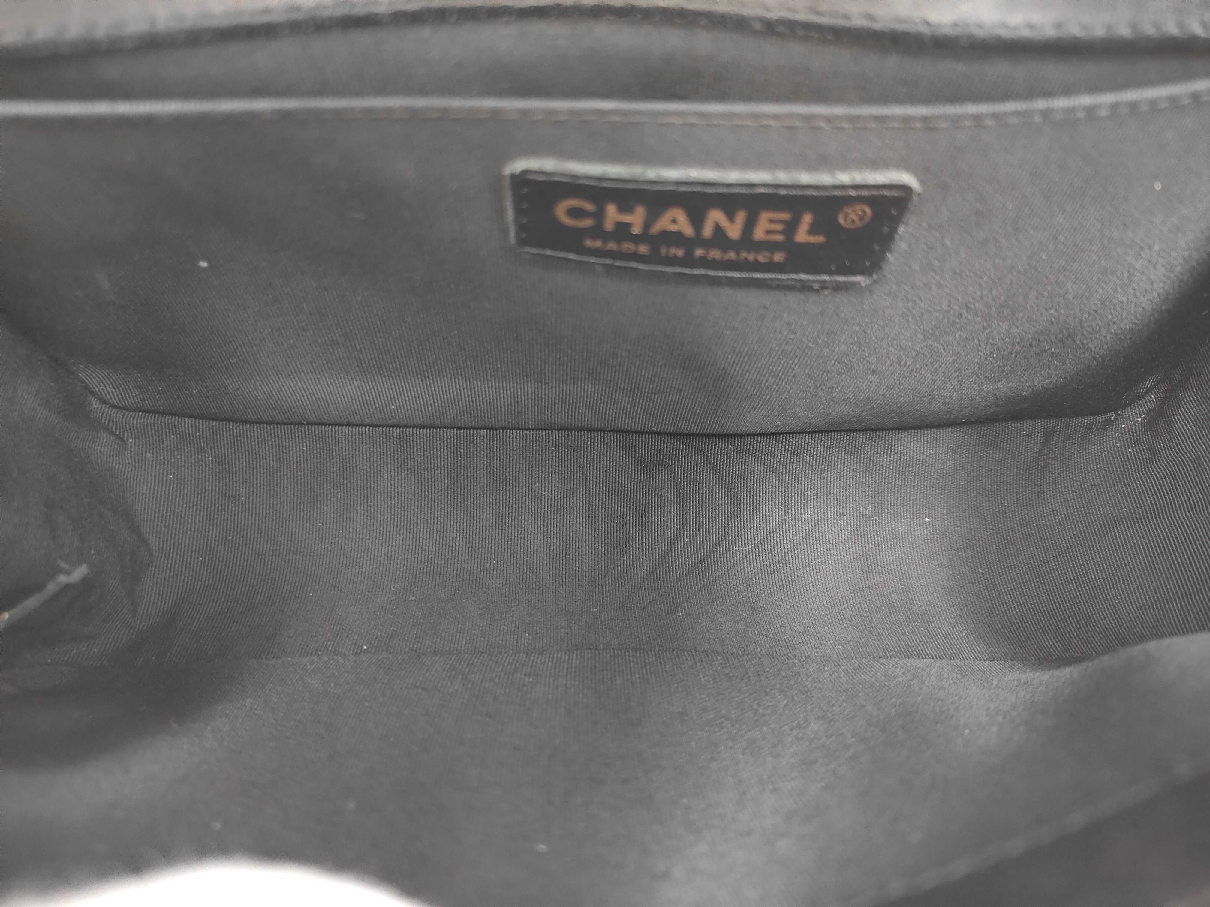 Boy Chanel Chain Shoulder Bag, Lambskin, Black Shoulder Bag — view 11