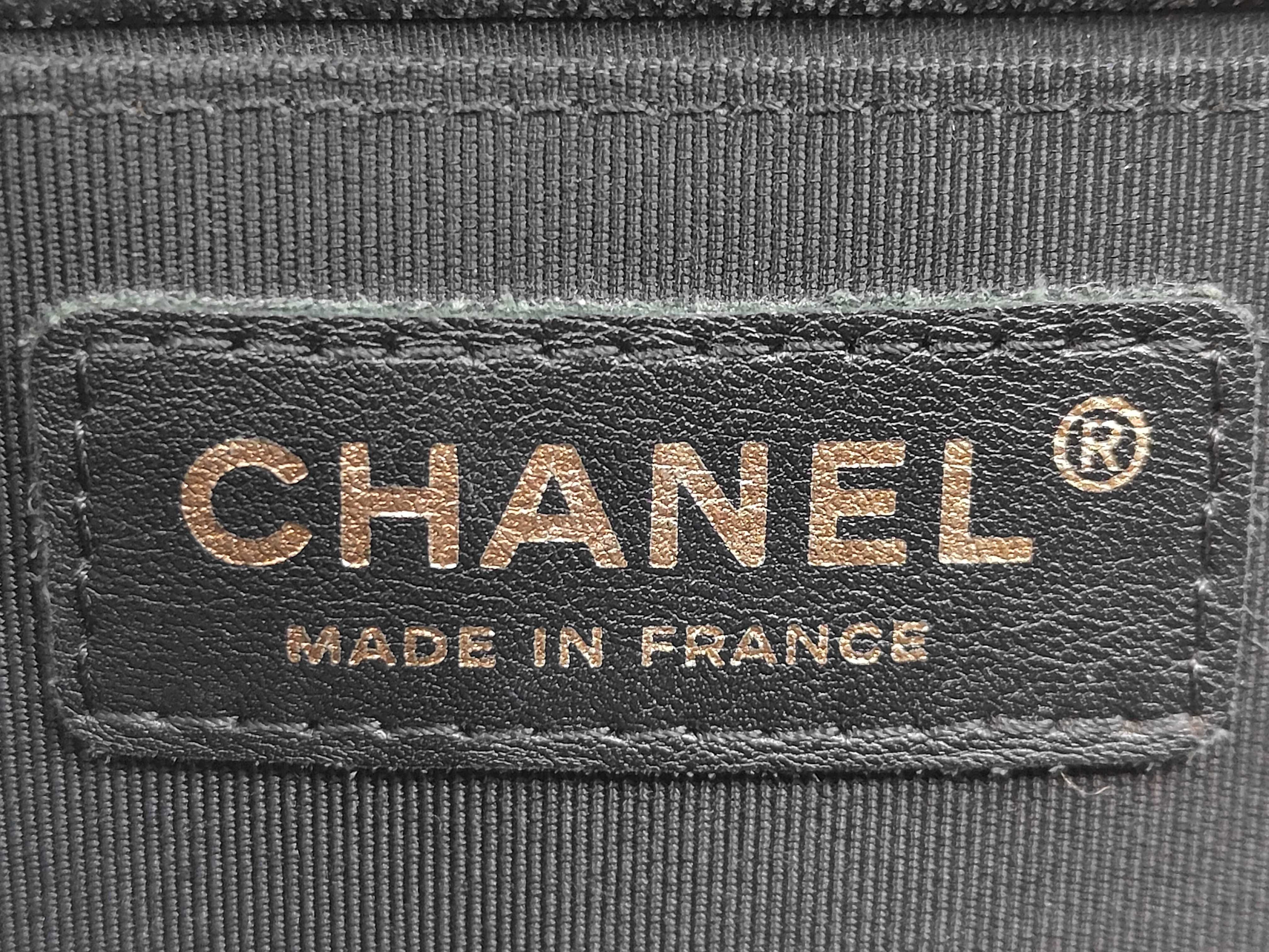 Boy Chanel Chain Shoulder Bag, Lambskin, Black Shoulder Bag — view 12