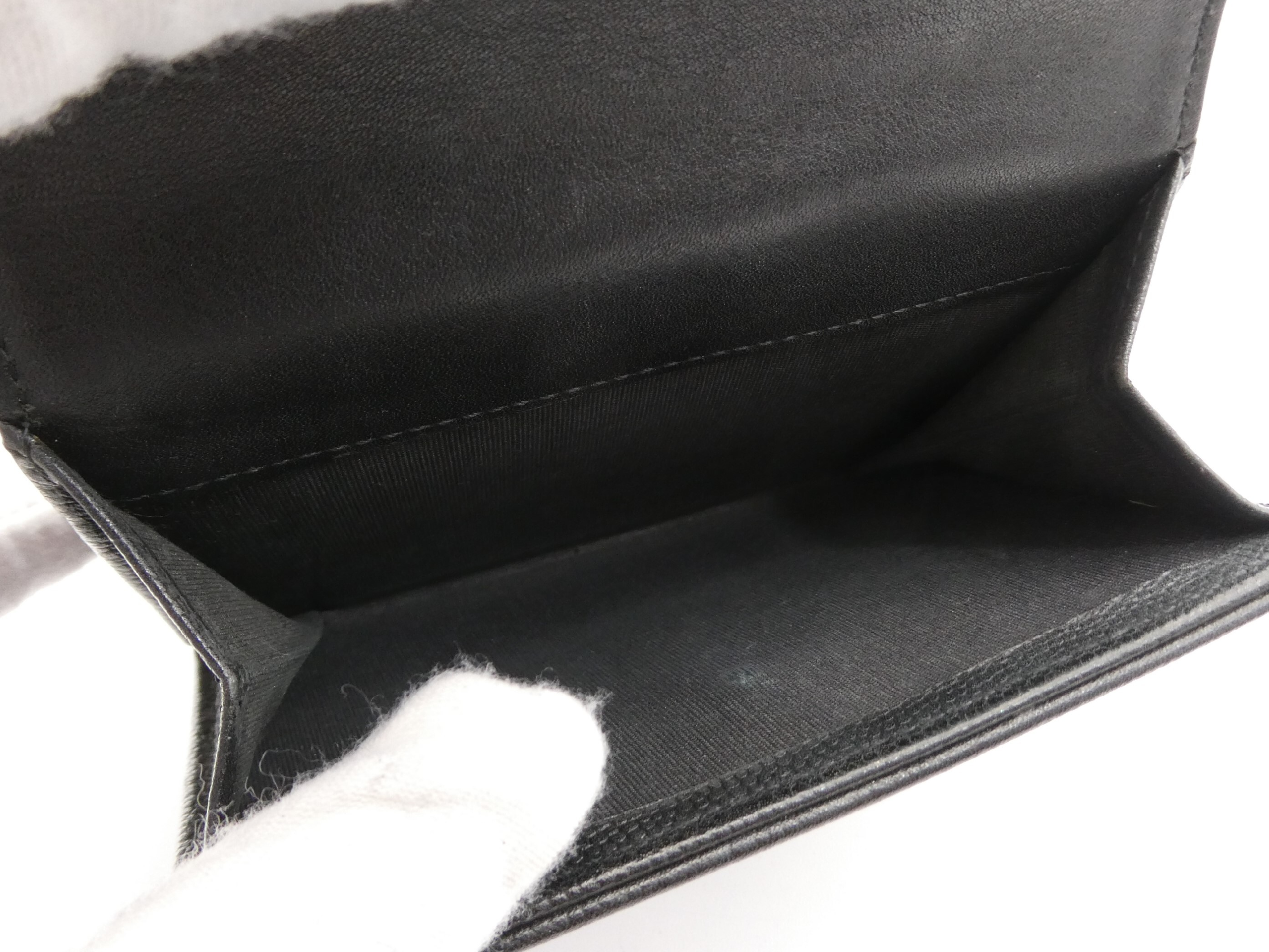 Caviar Skin Coco Mark Bi-fold Wallet — view 7