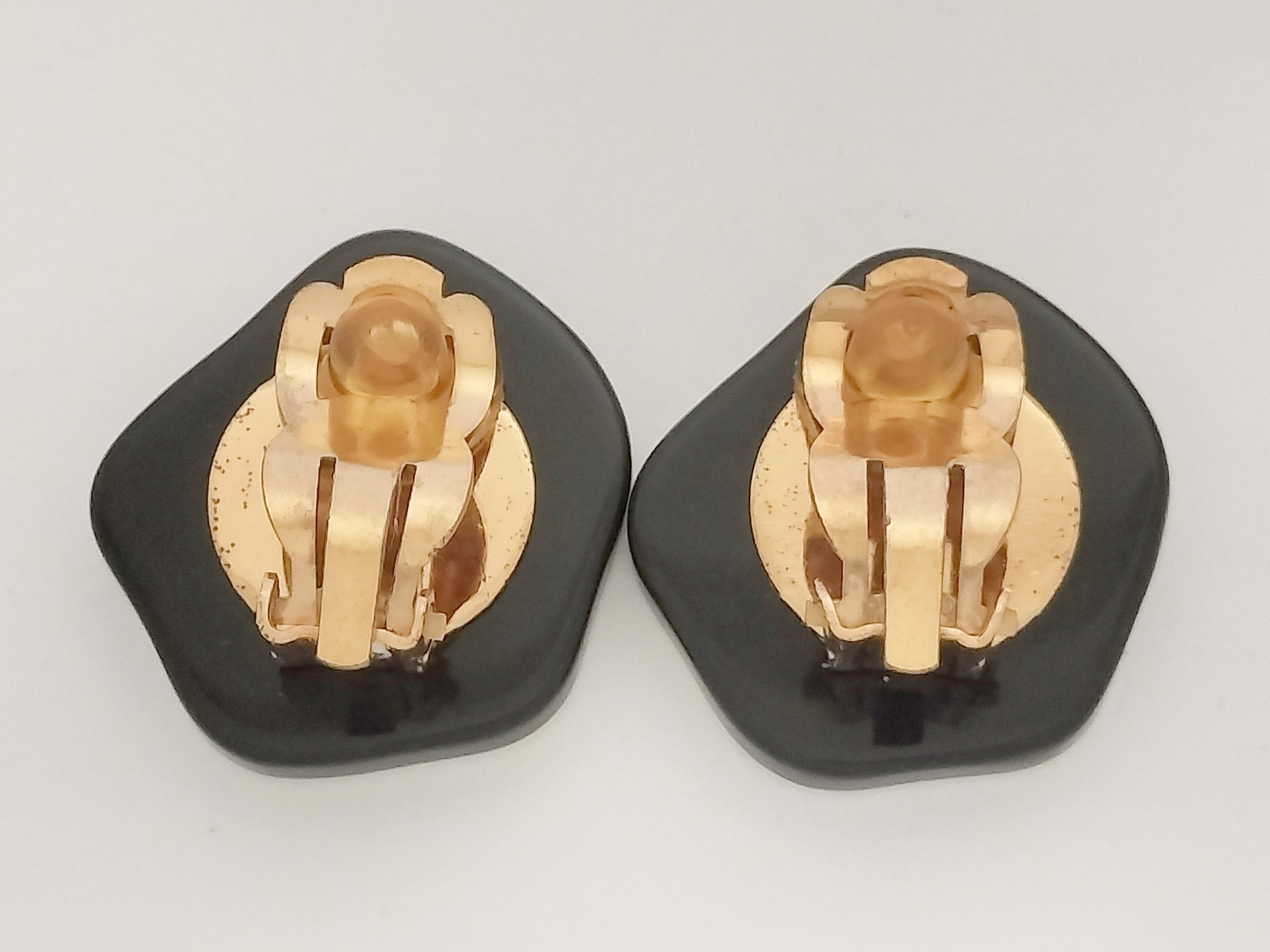 Coco Camellia Black Earrings — view 5