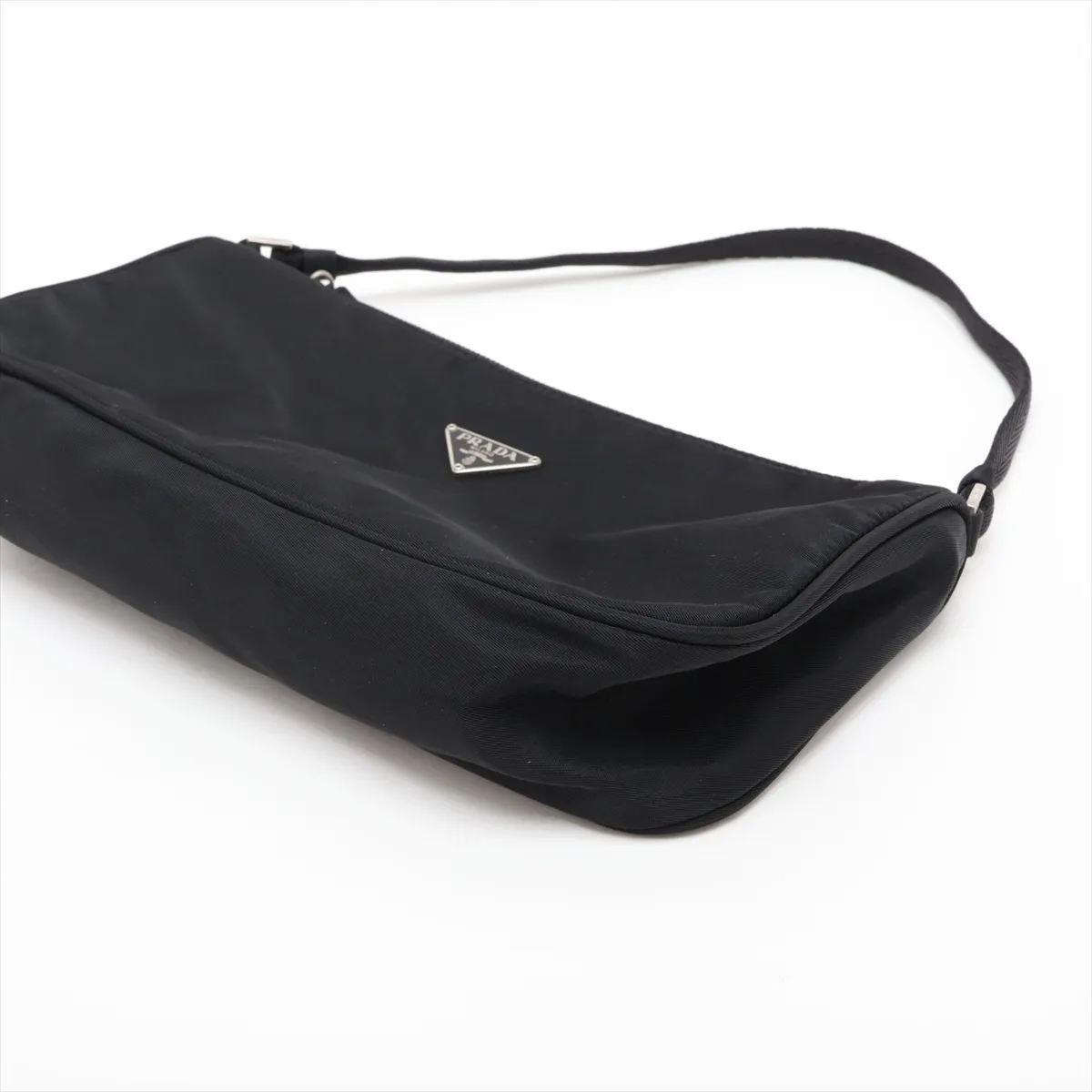 Tessuto Nylon Handbag, Black — view 3