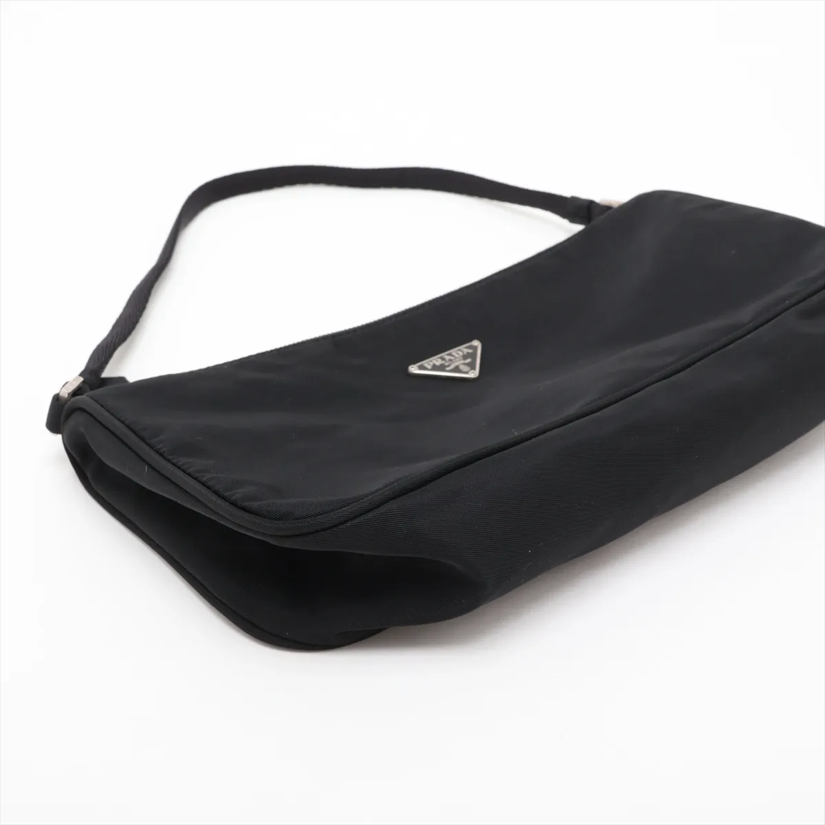 Tessuto Nylon Handbag, Black — view 4