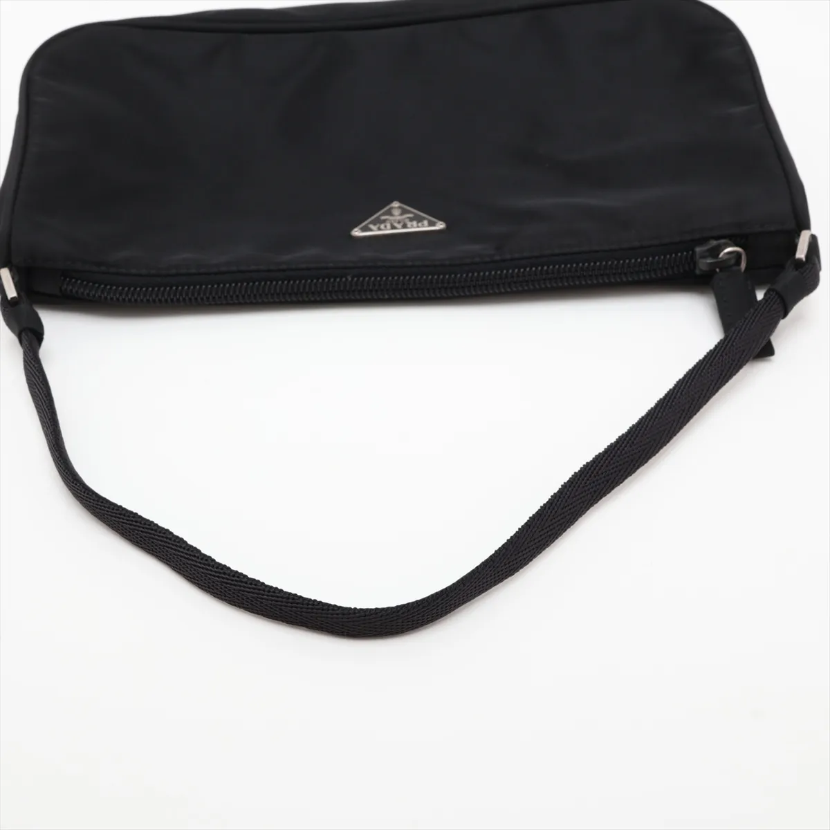 Tessuto Nylon Handbag, Black — view 5