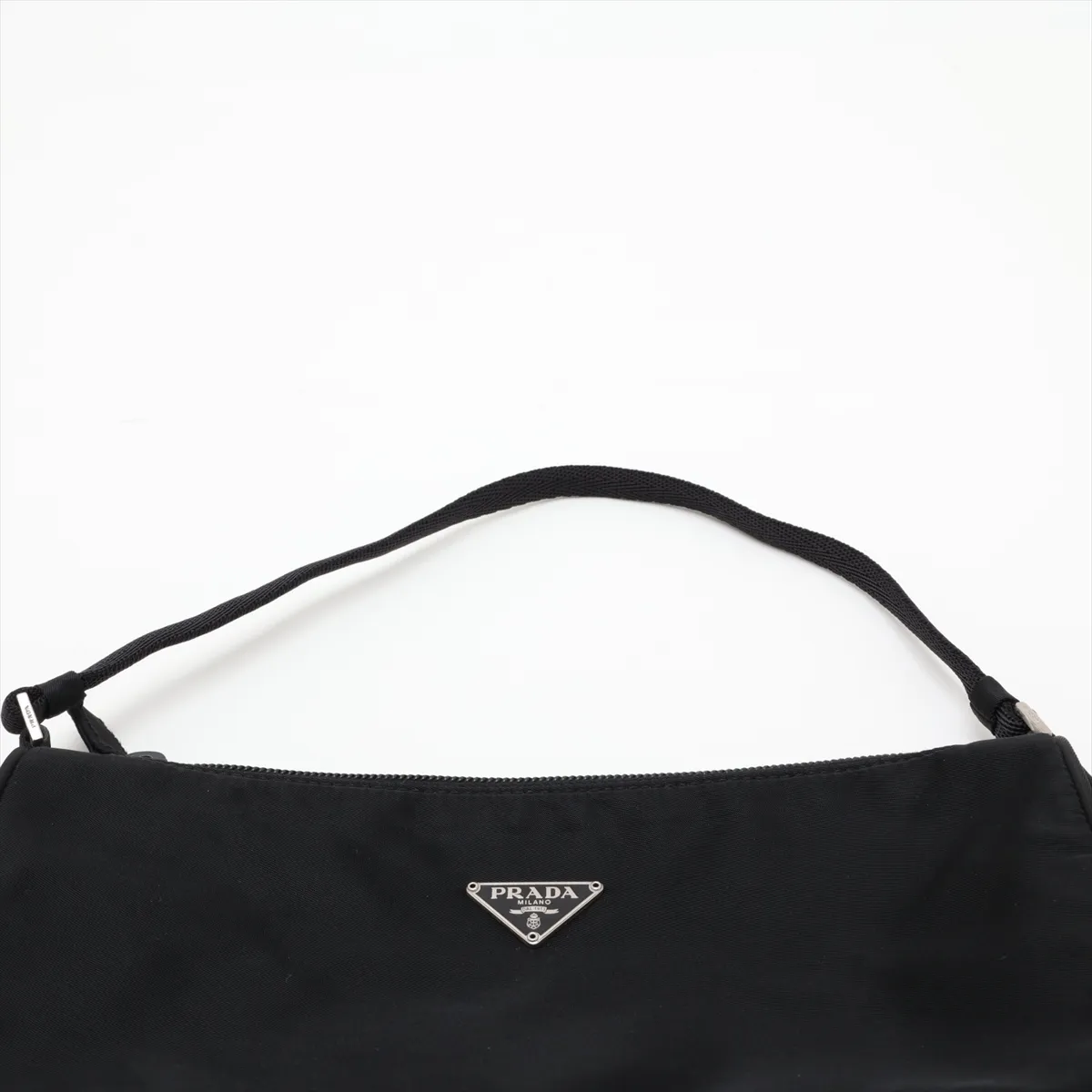 Tessuto Nylon Handbag, Black — view 6