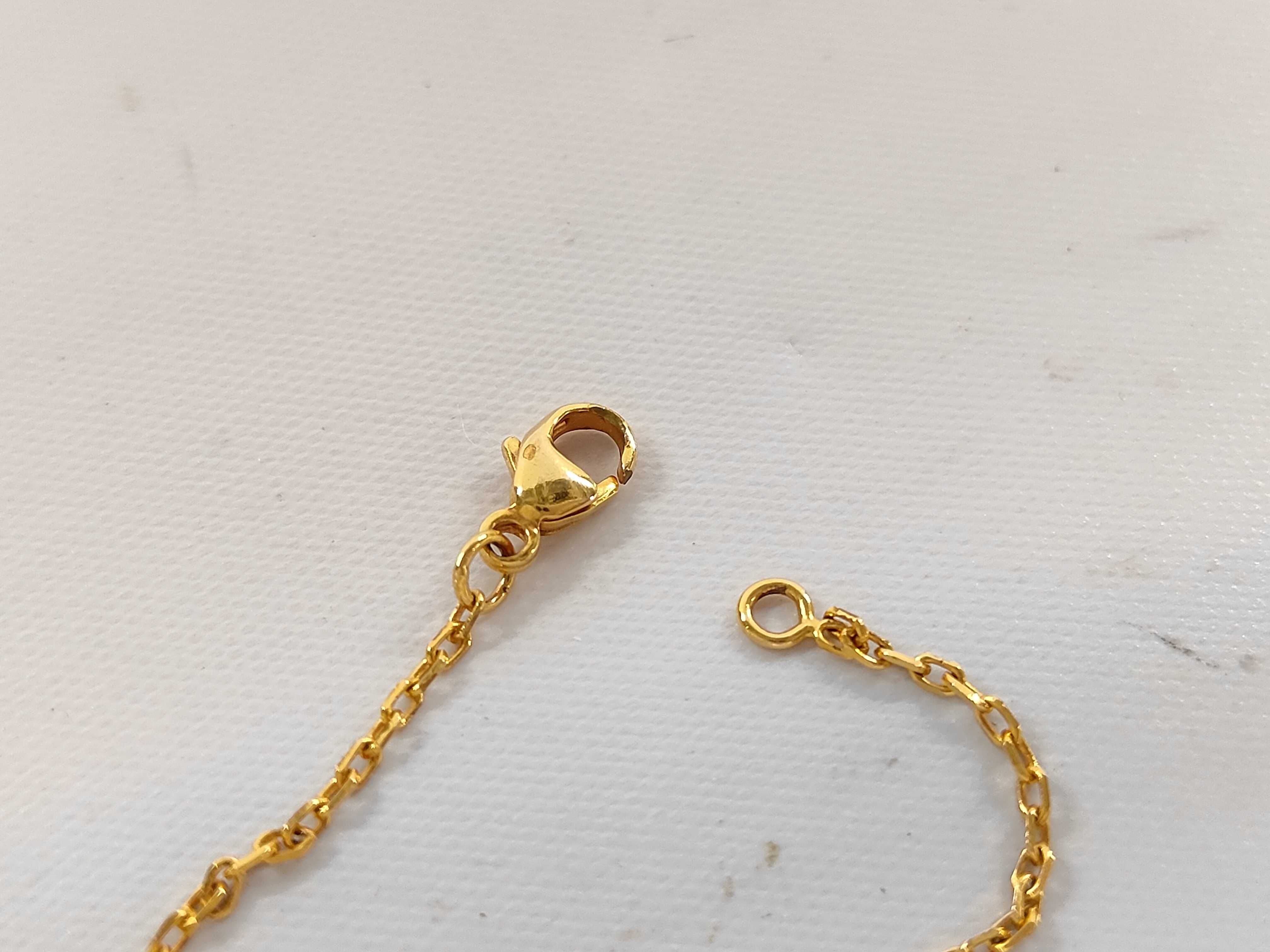Mini Pop H Necklace, Grey Gold Plated Hardware — view 4