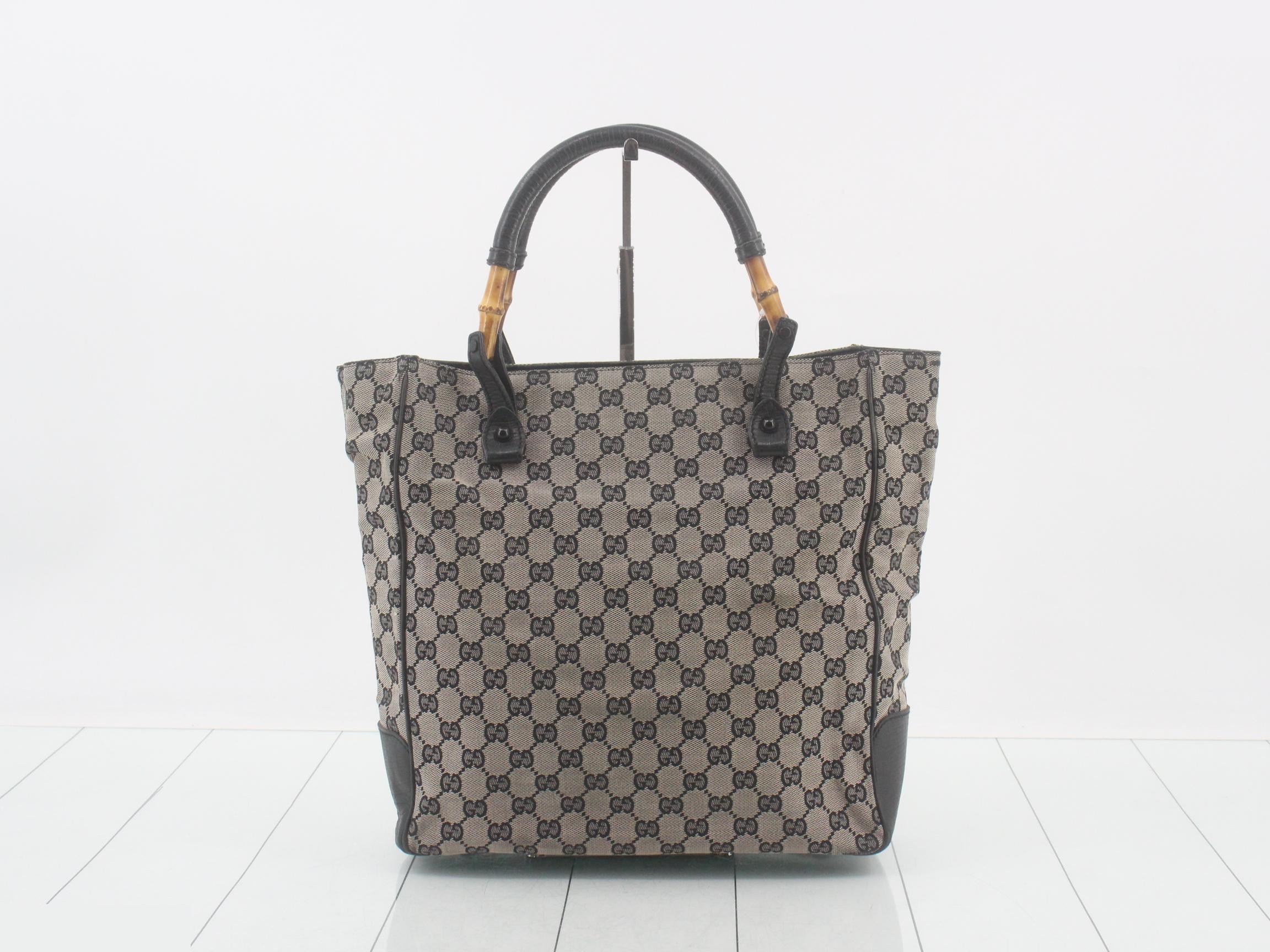 GG Canvas Bamboo Shoulder Bag