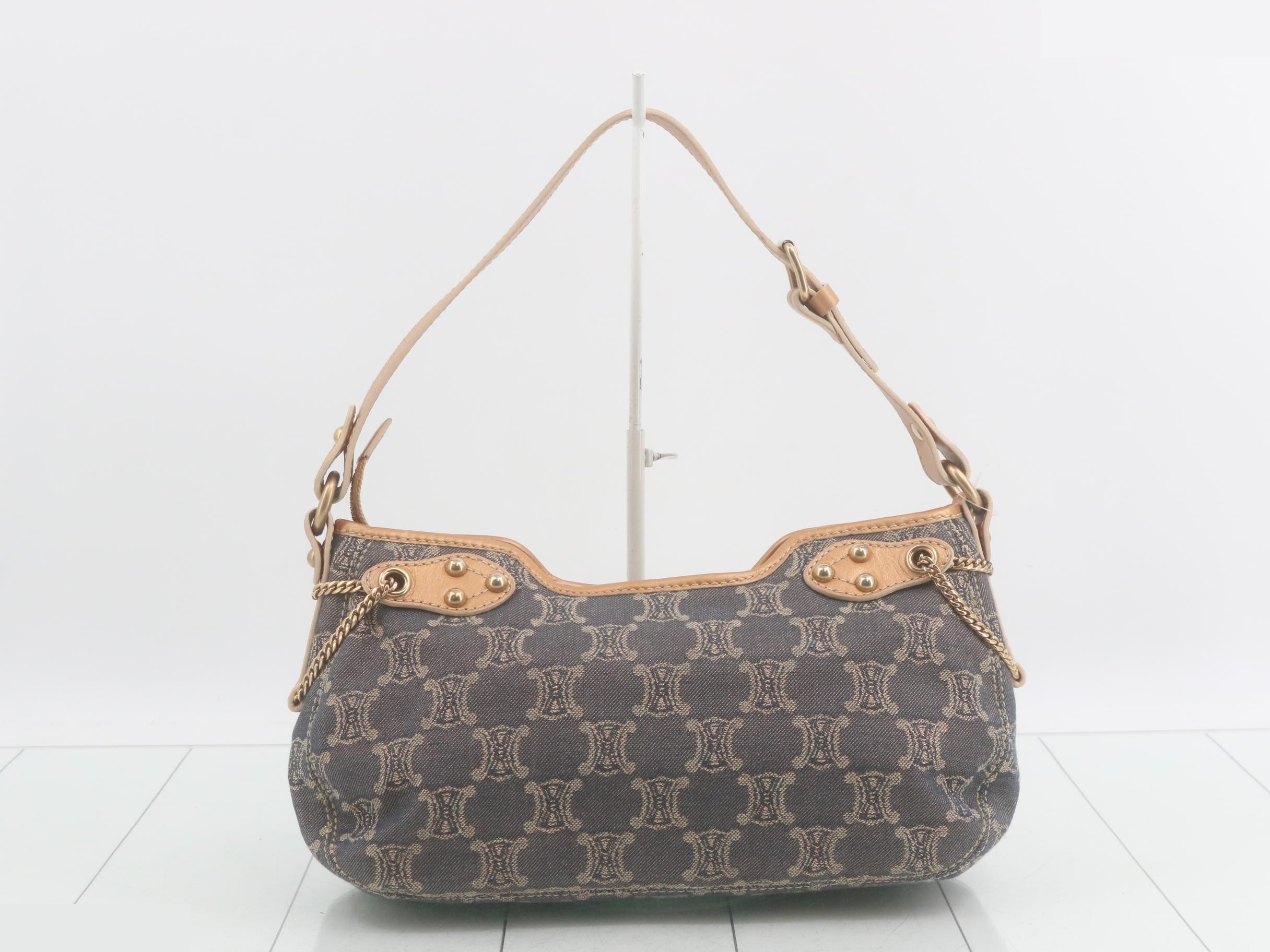 Denim Macadam One-Shoulder Shoulder Bag — view 2