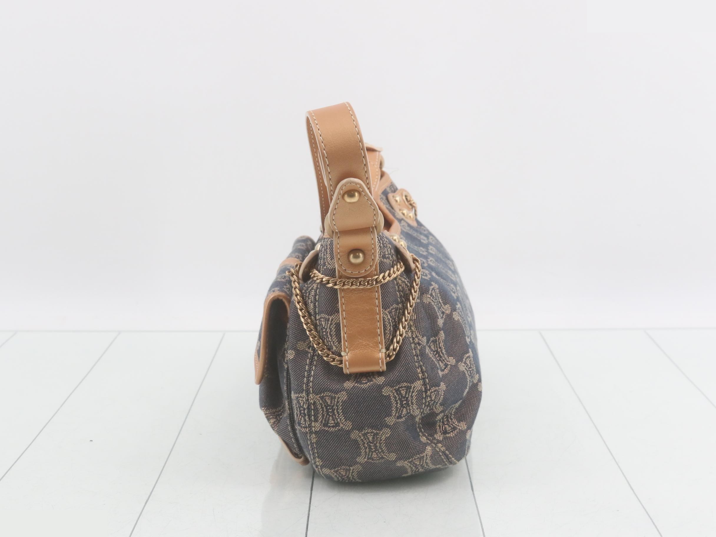 Denim Macadam One-Shoulder Shoulder Bag — view 3