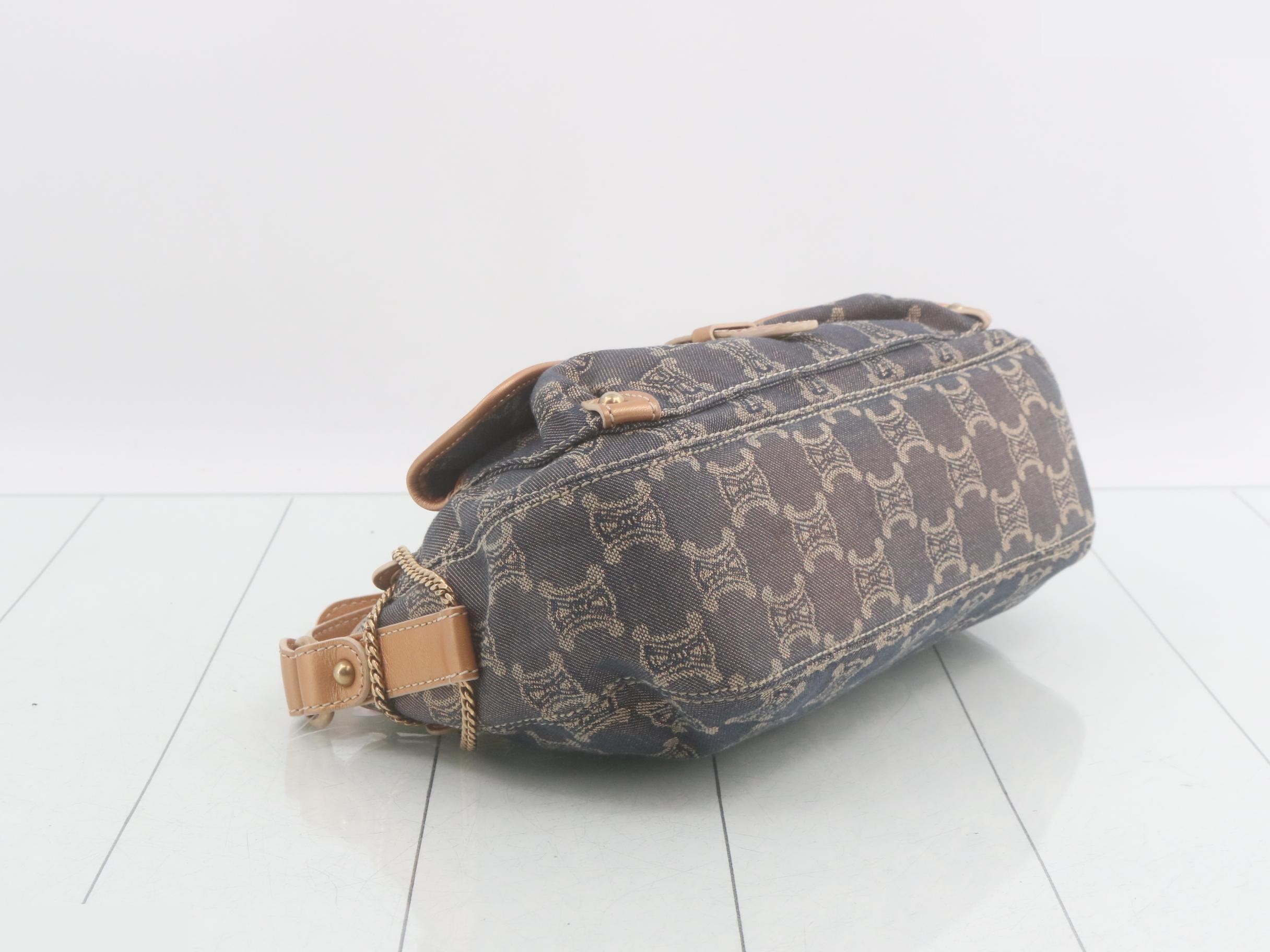 Denim Macadam One-Shoulder Shoulder Bag — view 5