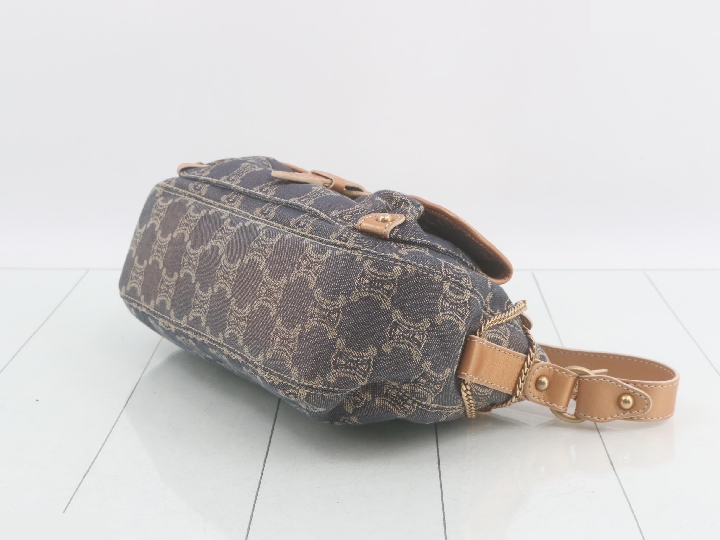 Denim Macadam One-Shoulder Shoulder Bag — view 6
