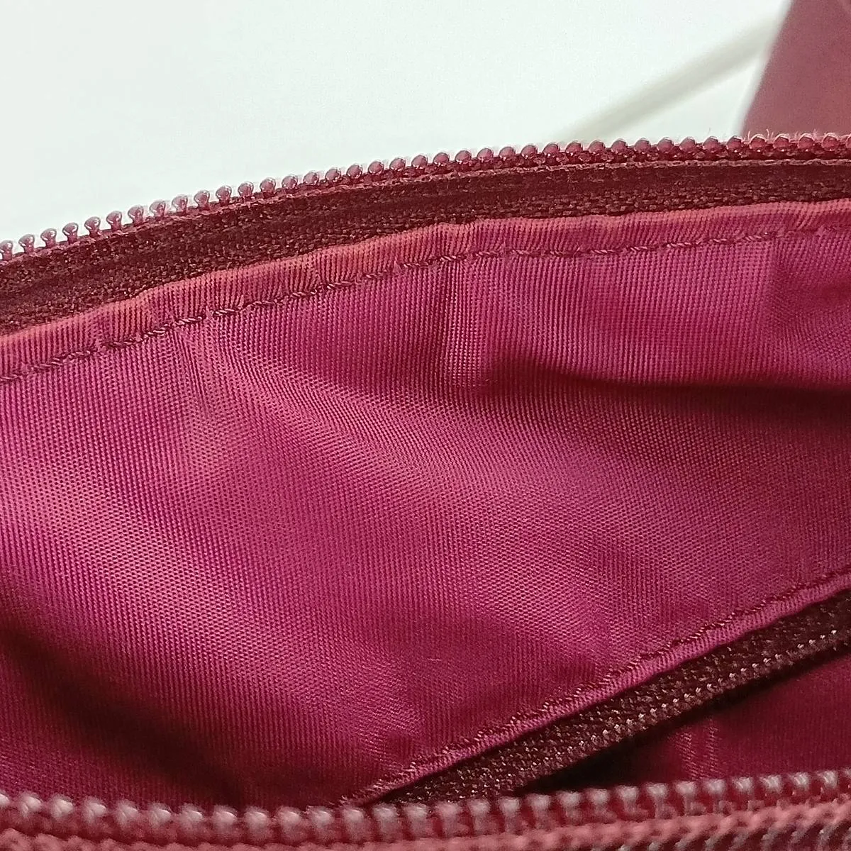 Trotter Canvas x Leather Shoulder Bag, Red — view 13