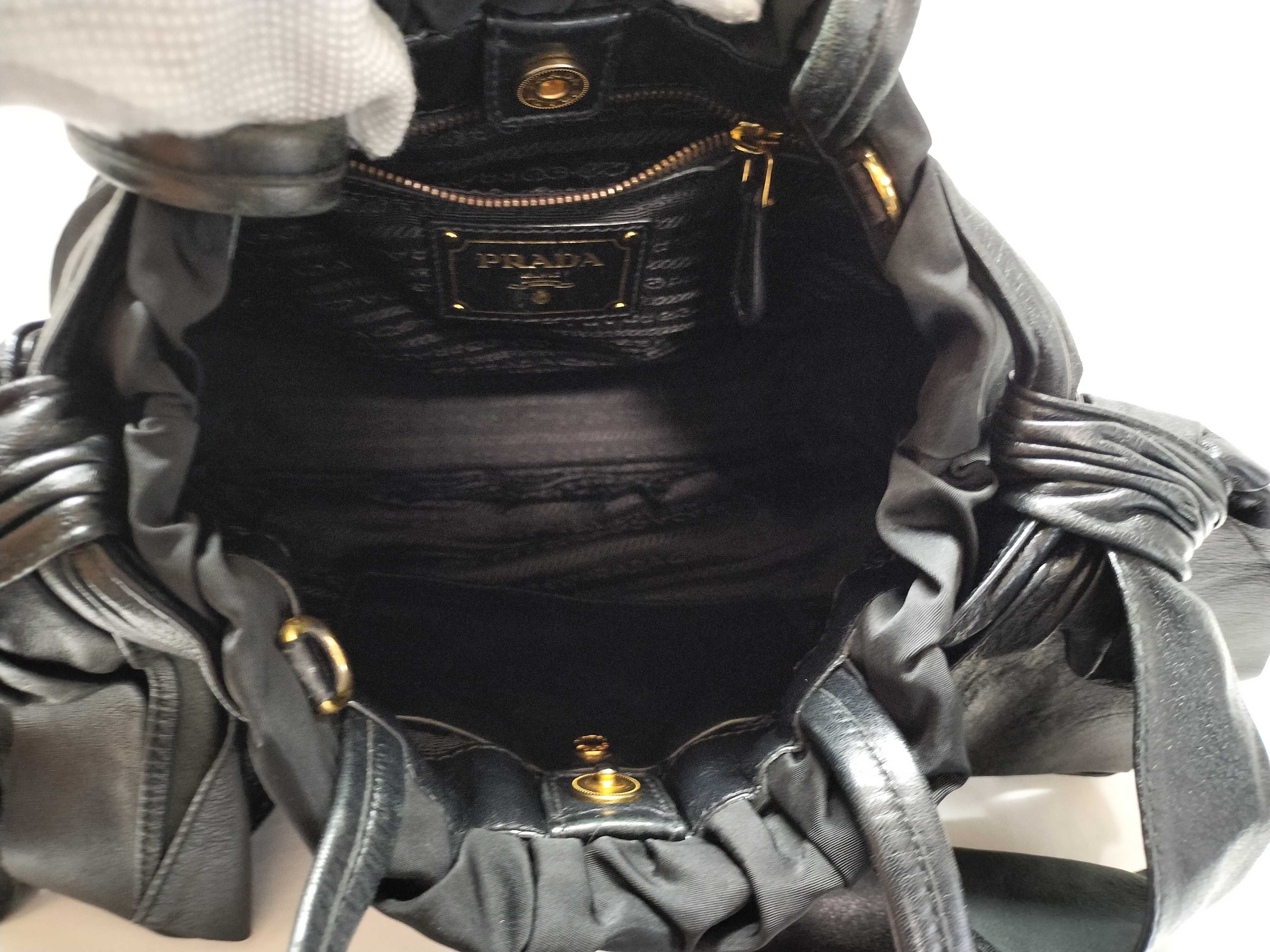 2-way Jacquard Leather Ribbon Shoulder Bag — view 7