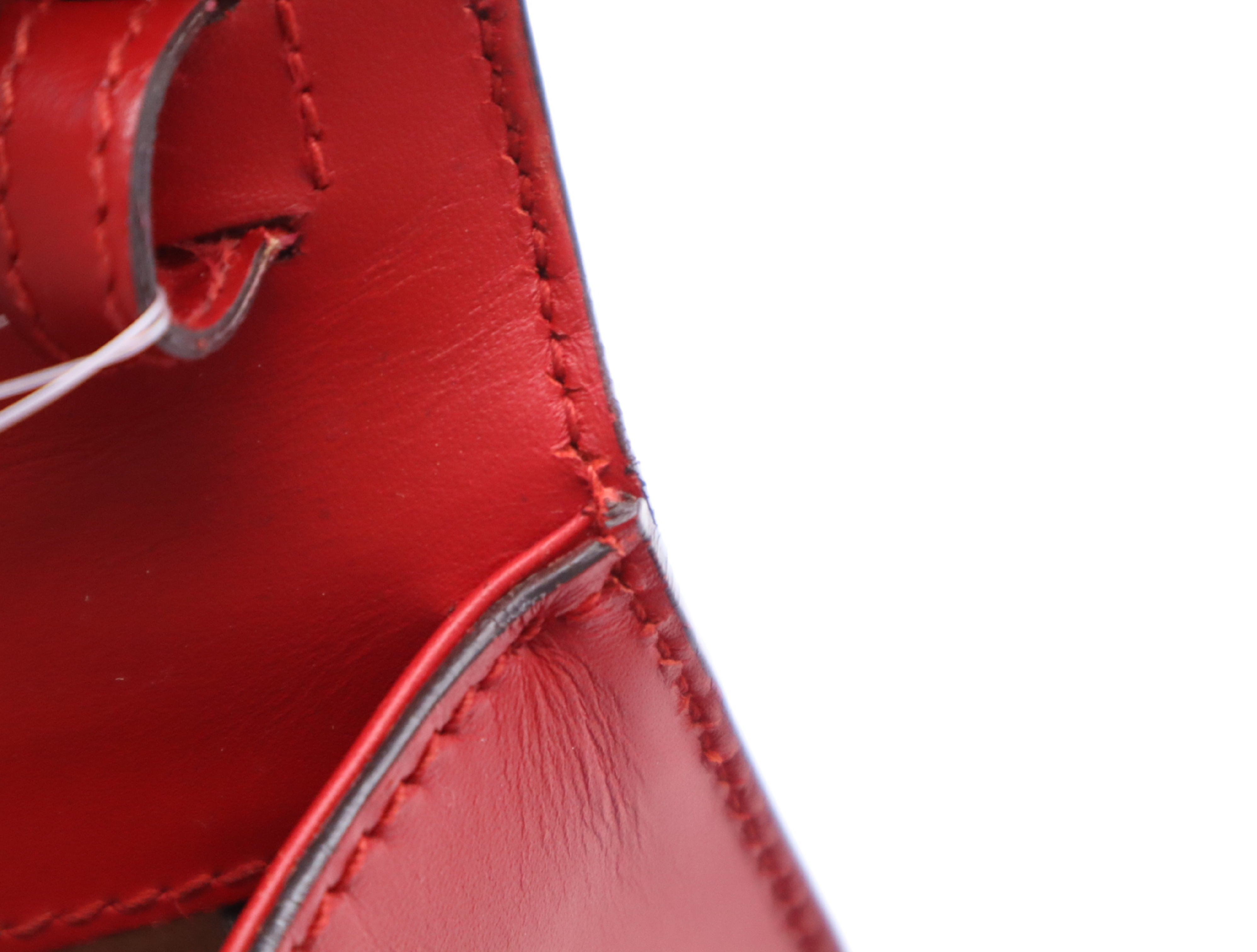 470270 Leather Sylvie 2-Way Handbag, Red, Gold Hardware, Includes 2 Shoulder Straps. — view 13