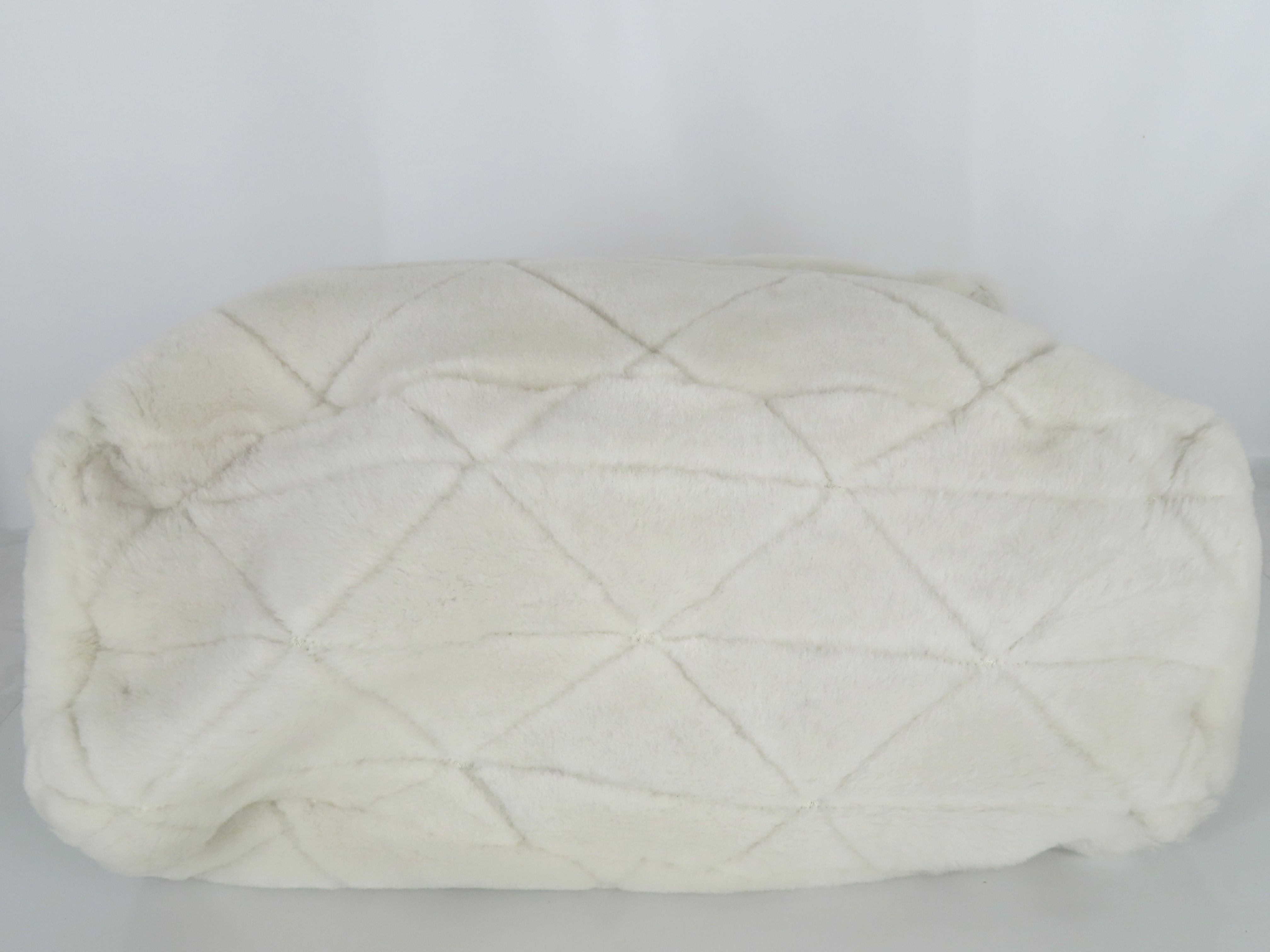 Quilted Shearling Tote Bag — view 7