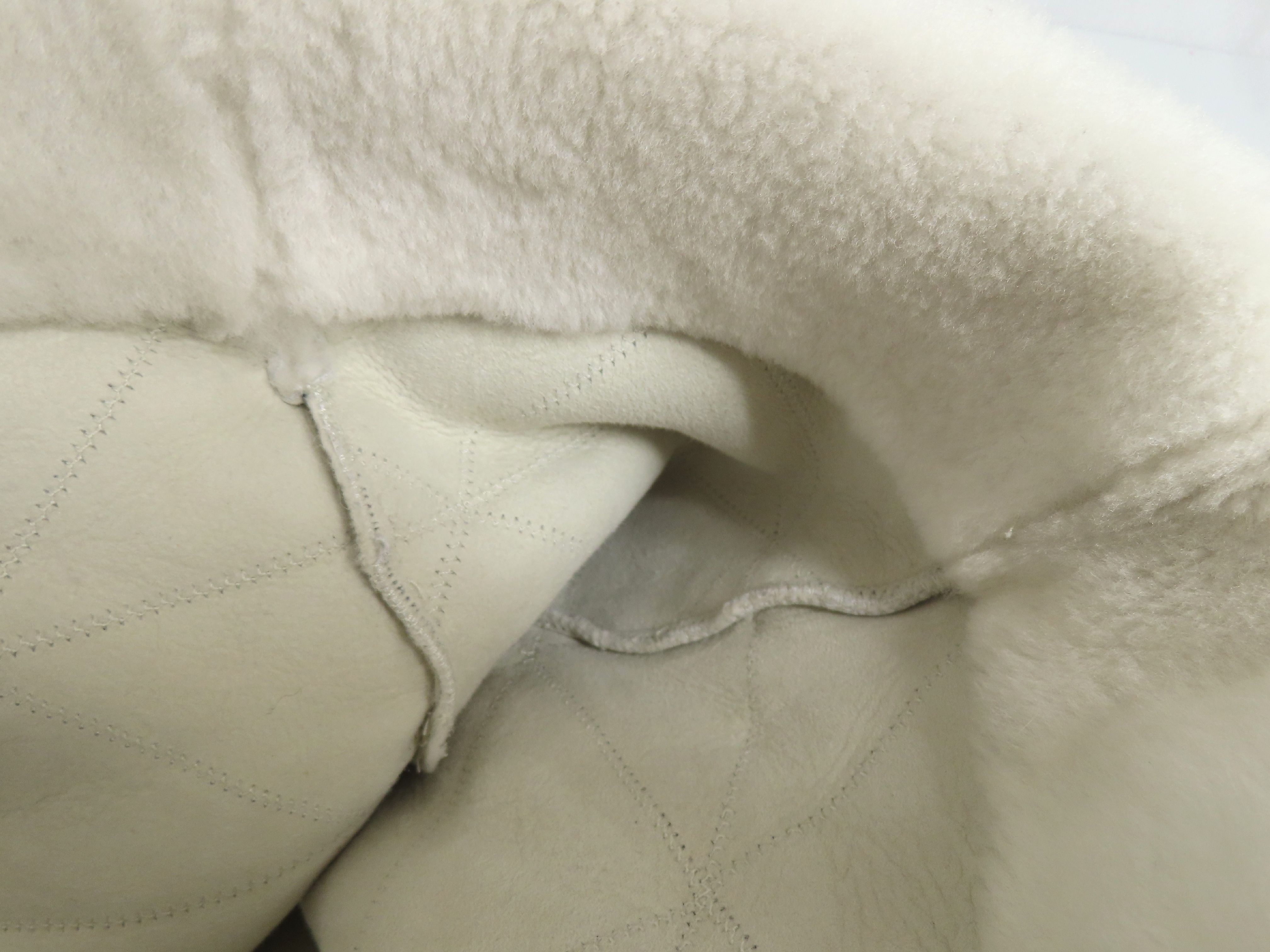Quilted Shearling Tote Bag — view 8