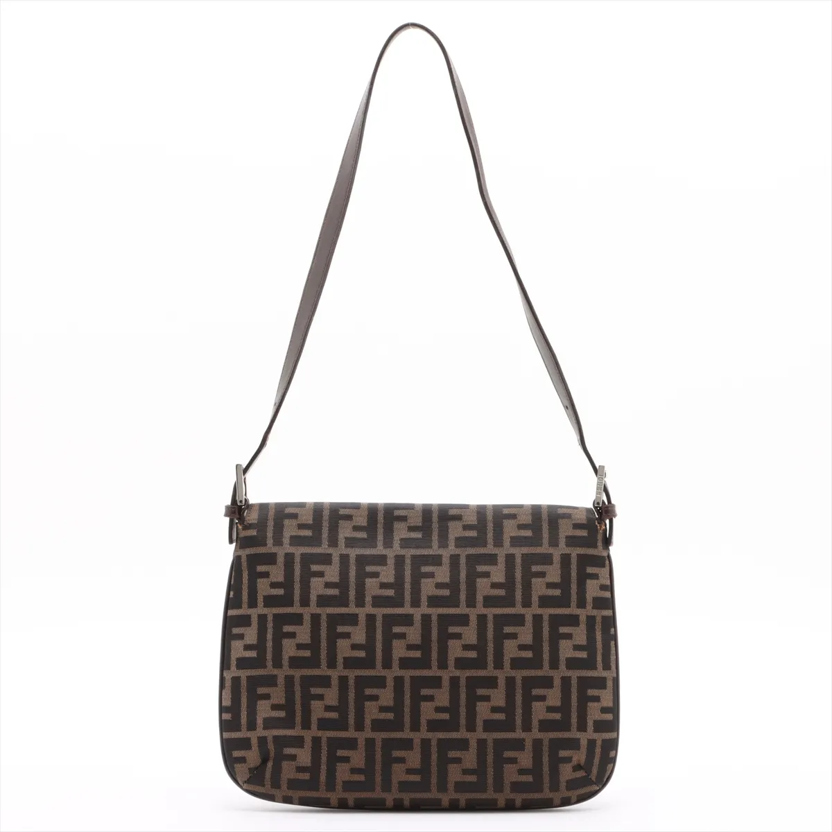 Zucca Canvas x Leather Shoulder Bag Brown — view 2