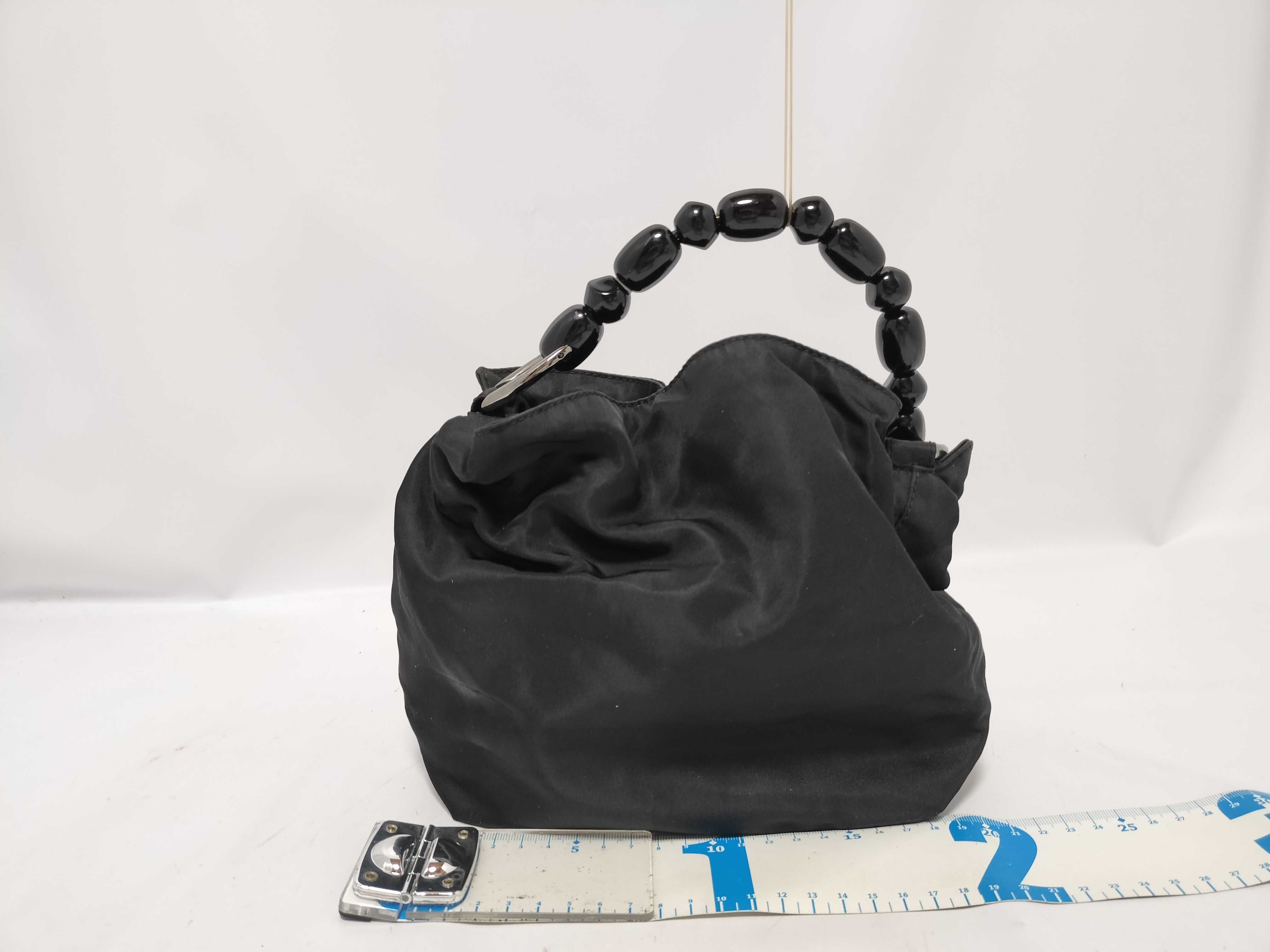 Nylon Mini Handbag, Black Handbag — view 2