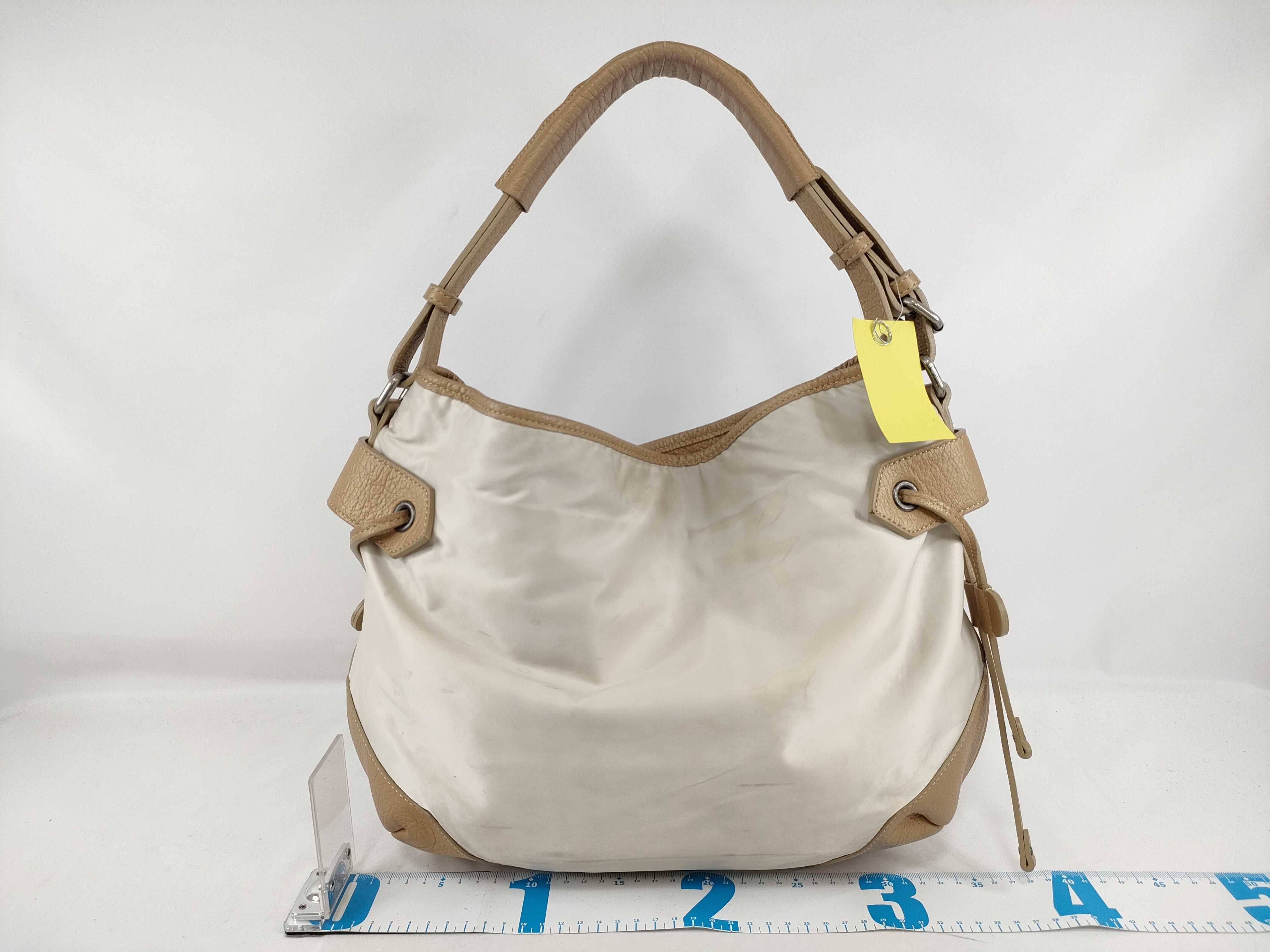 Nylon One-Shoulder Bag with Inner Pocket, Nova Check Pattern — view 2
