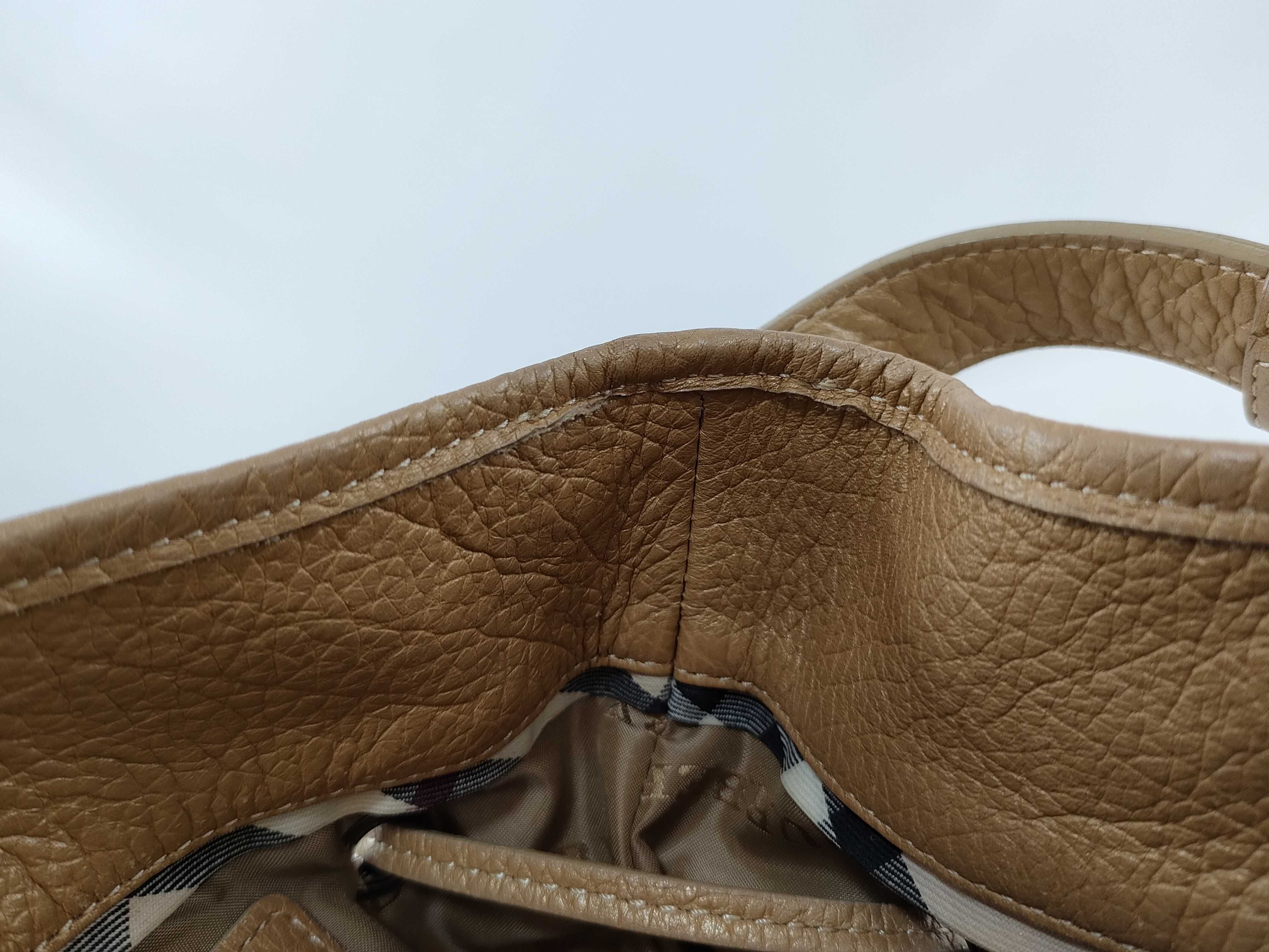 Nylon One-Shoulder Bag with Inner Pocket, Nova Check Pattern — view 10
