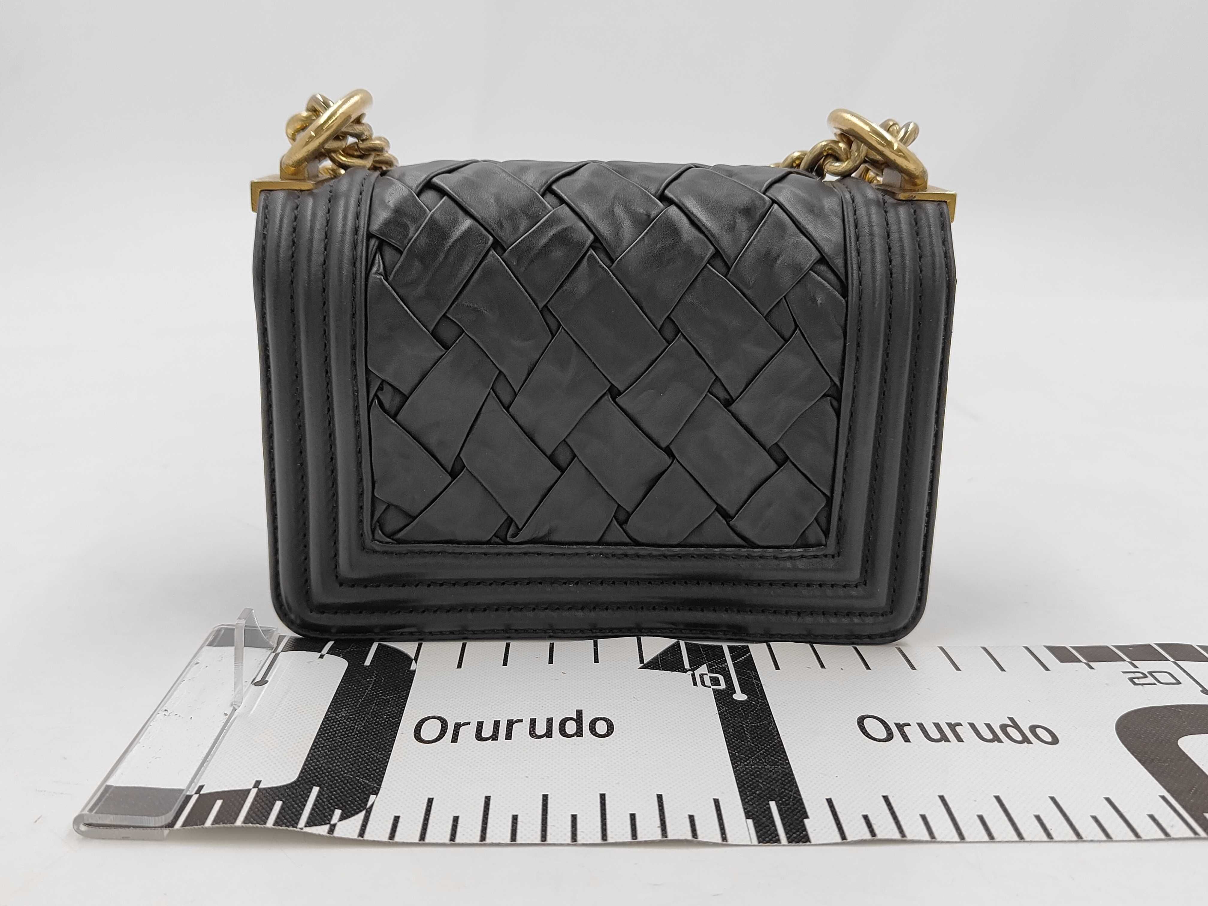 Lambskin Black Boy Chanel Shoulder Bag (Serial Number 17) — view 2