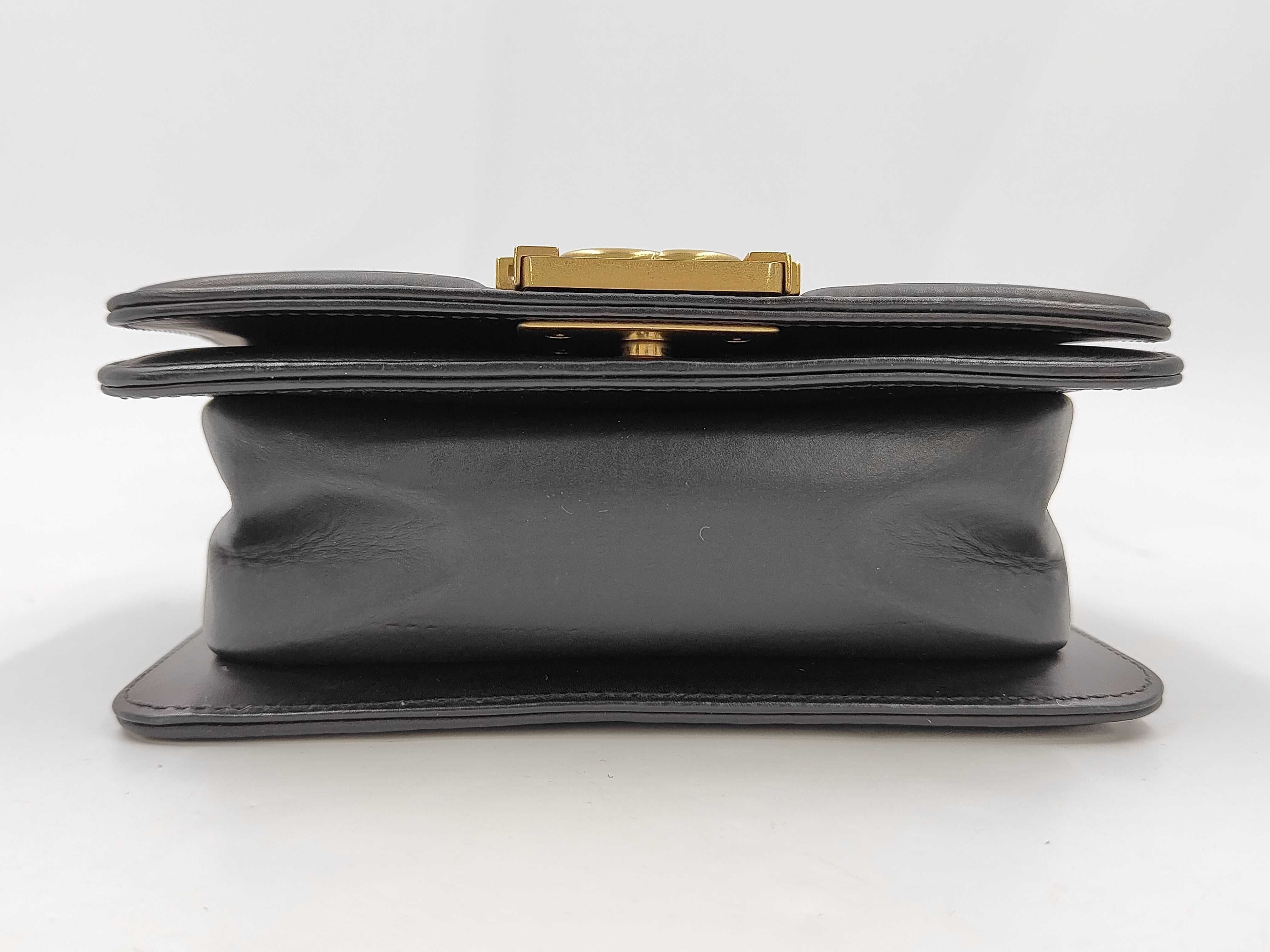 Lambskin Black Boy Chanel Shoulder Bag (Serial Number 17) — view 9