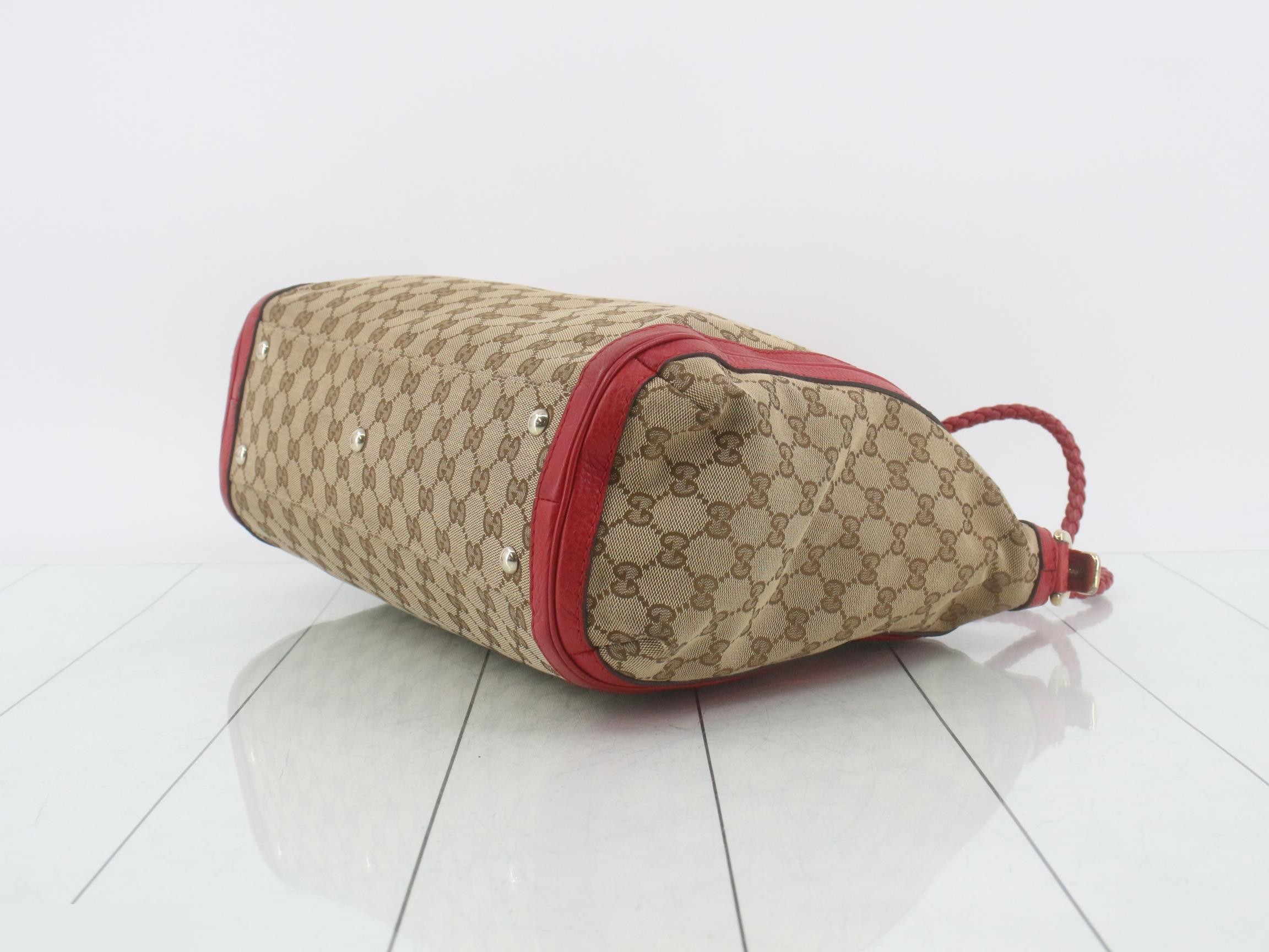 GG Canvas Leather Tote Bag — view 6