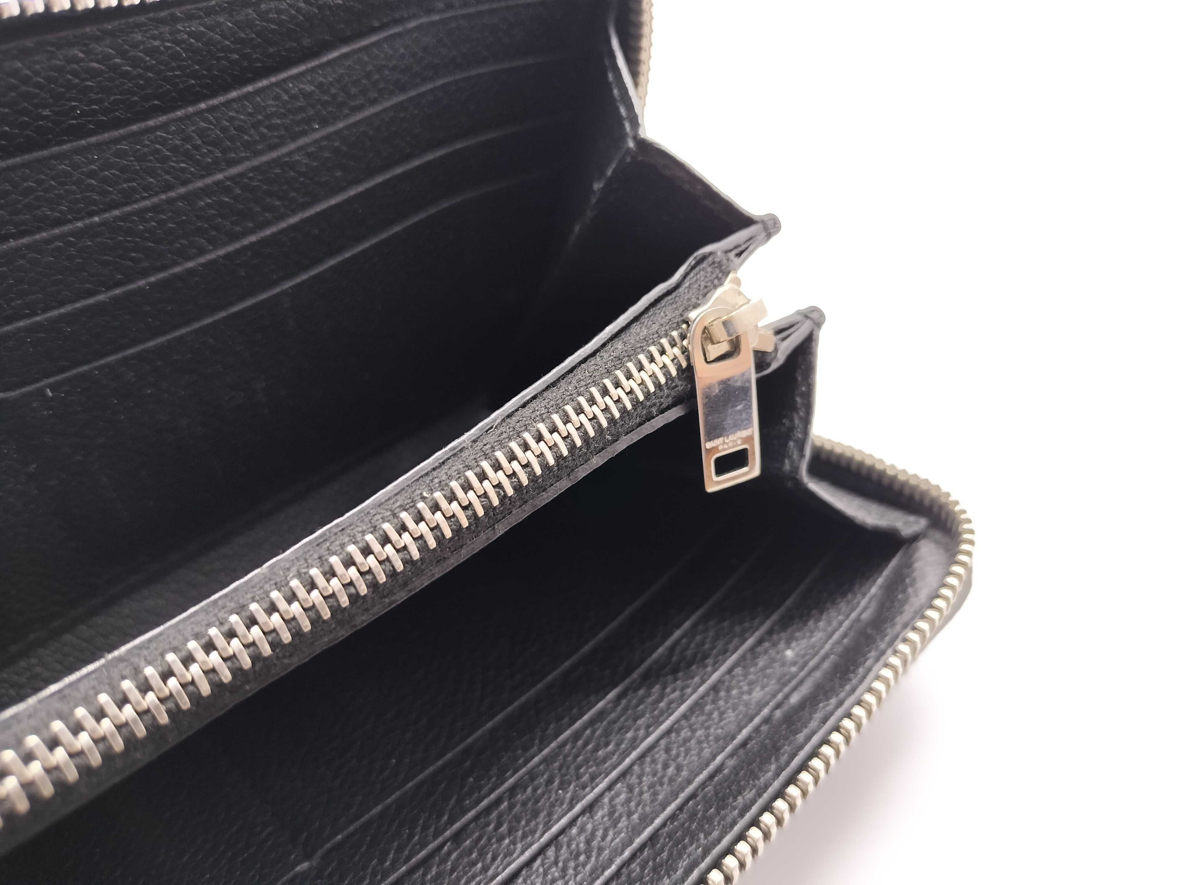 Leather Round Zip Long Wallet — view 10