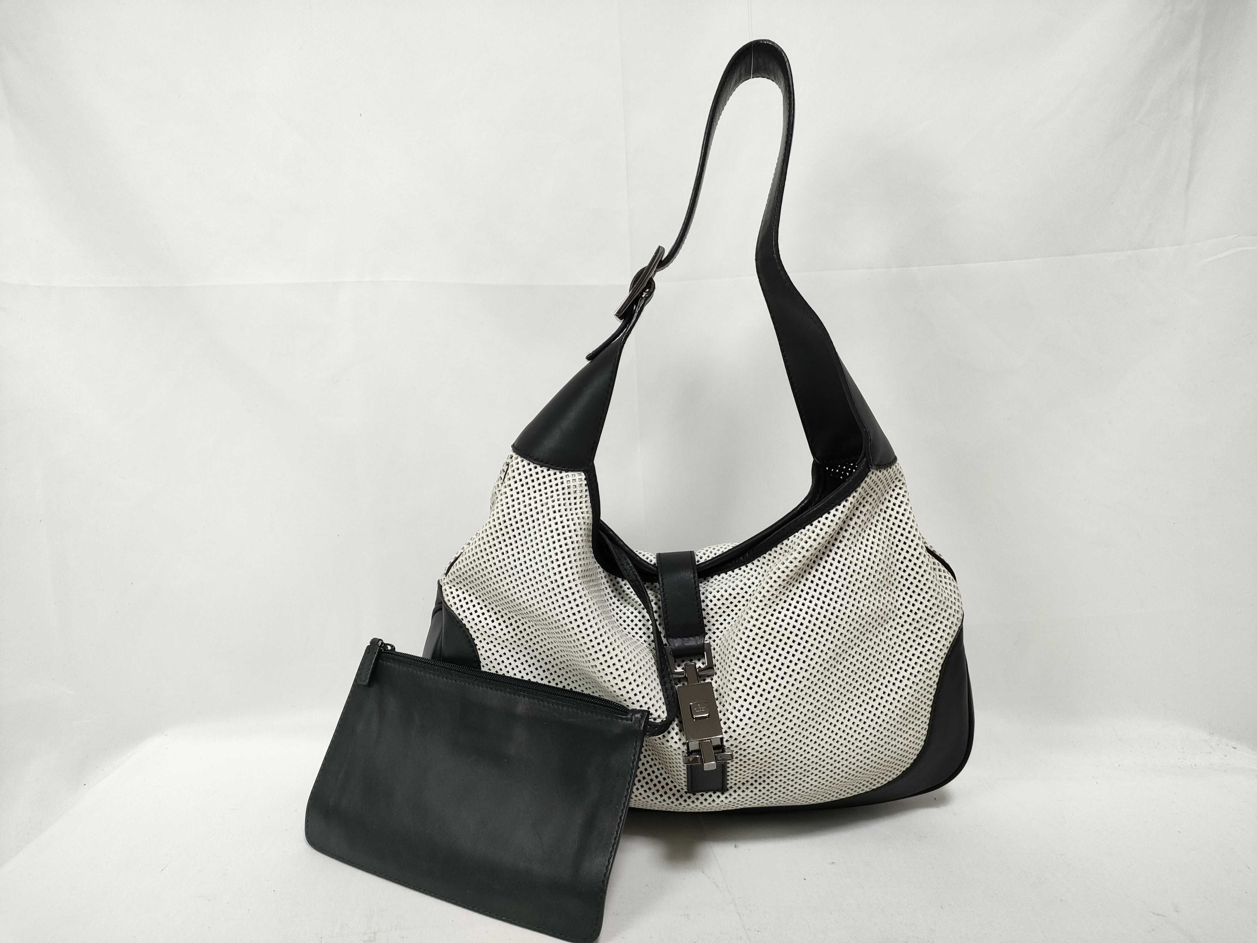 Jackie White Mesh Waist Bag Handbag